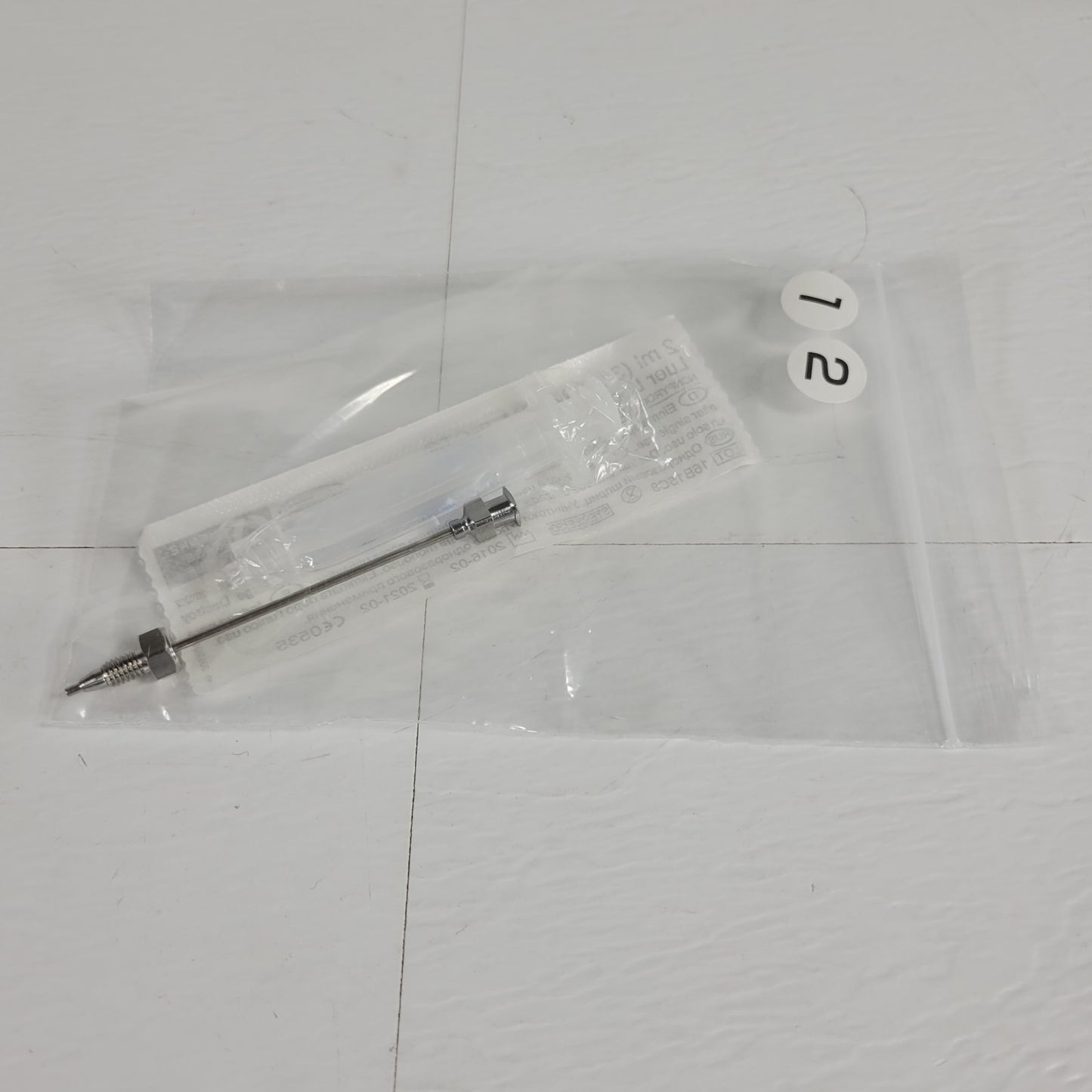 Waters WAT025559 HPLC Pump Priming Luer Lock Srng & Ndl w/ Nut & Ferrule