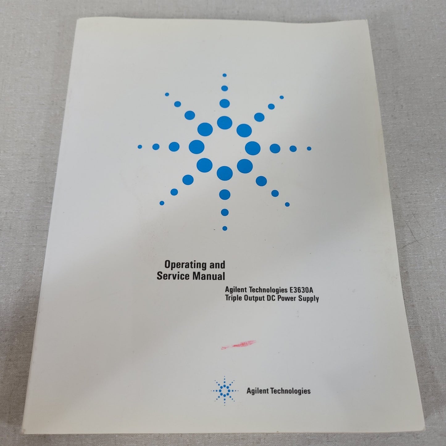 Agilent HP E3630A Triple Output DC Power Supply Operating Service Manual OEM