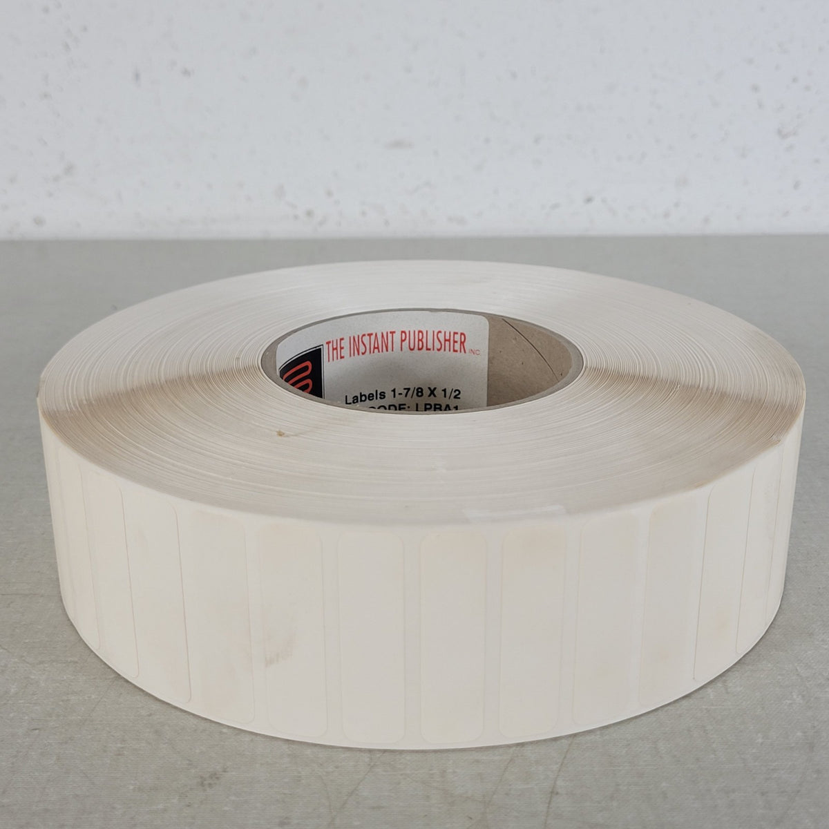 IPS LPBA1 The Instant Publisher 1-7/8" x 1/2" White Printer Labels Full Roll
