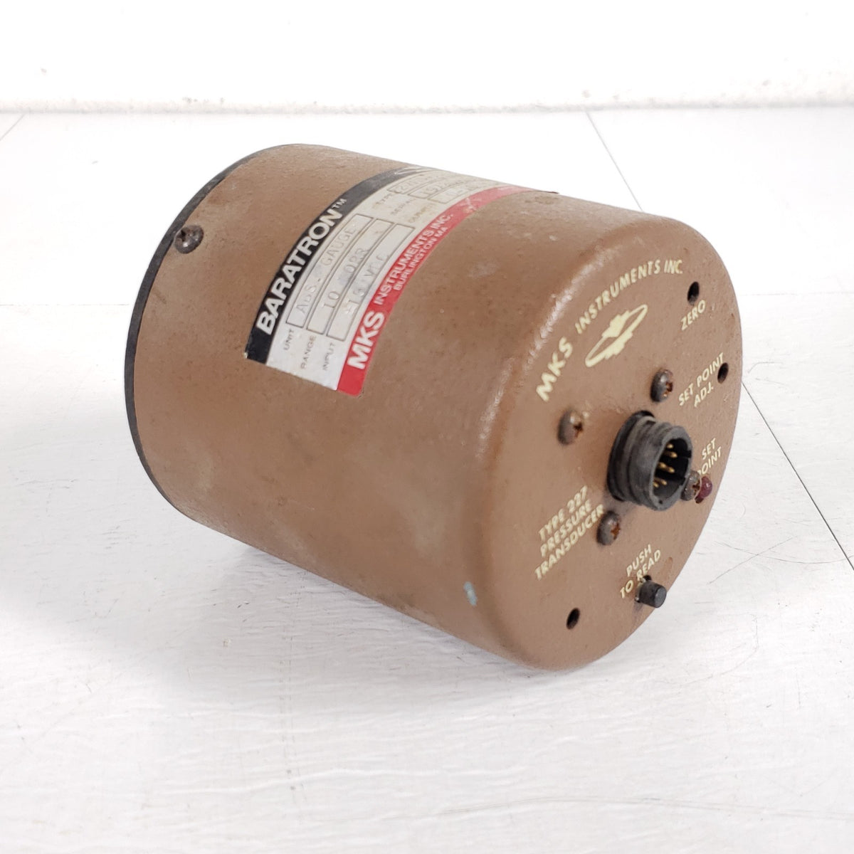 MKS 227AHS-A-10SPPC Baratron 10 Torr Absolute Pressure Vacuum Transducer