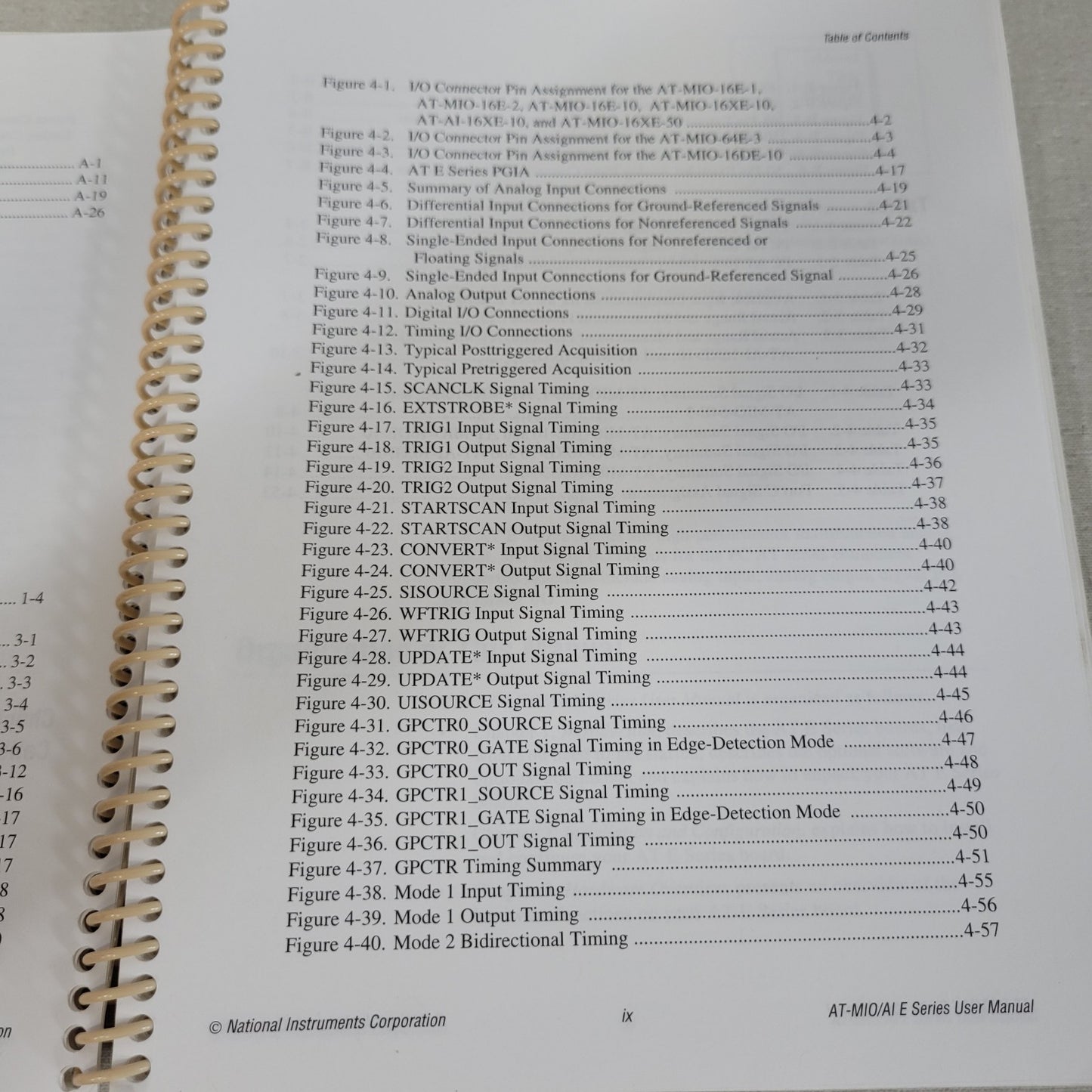 National Instruments 320517E-01 AT-MIO/AI E Series DAQ User Manual May 1996 OEM