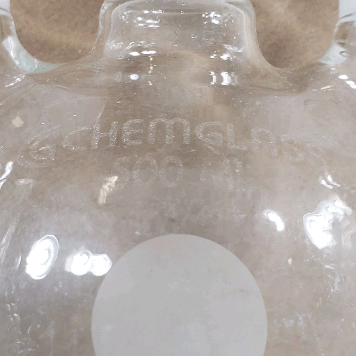 Chemglass CG-1522-05 Heavy Walled 500mL 24/40 3-Neck Round Bottom Boiling Flask