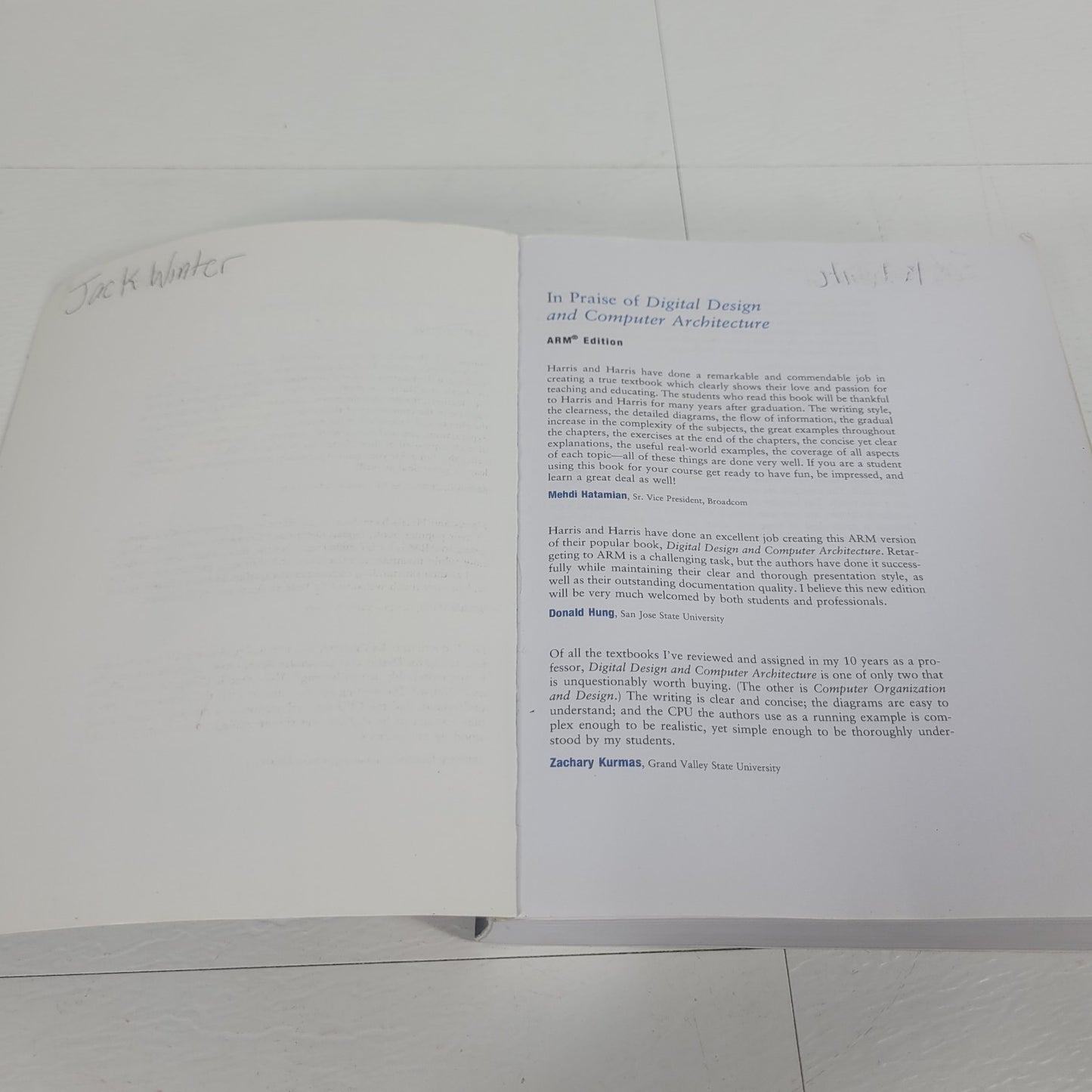 Digital Design & Computer Architecture ARM Edition Harris Harris Paperback 2015