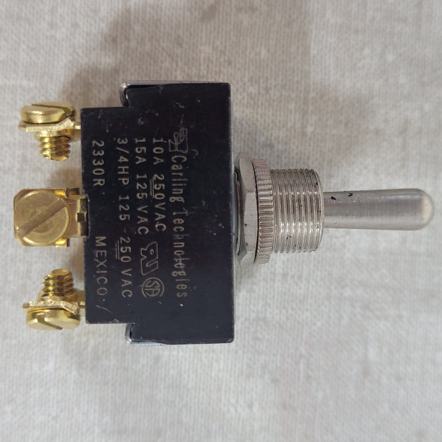 2x Carling Technologies 6GM5M-78 Sealed DPDT (On)-Off-(On) 15A Toggle Switches