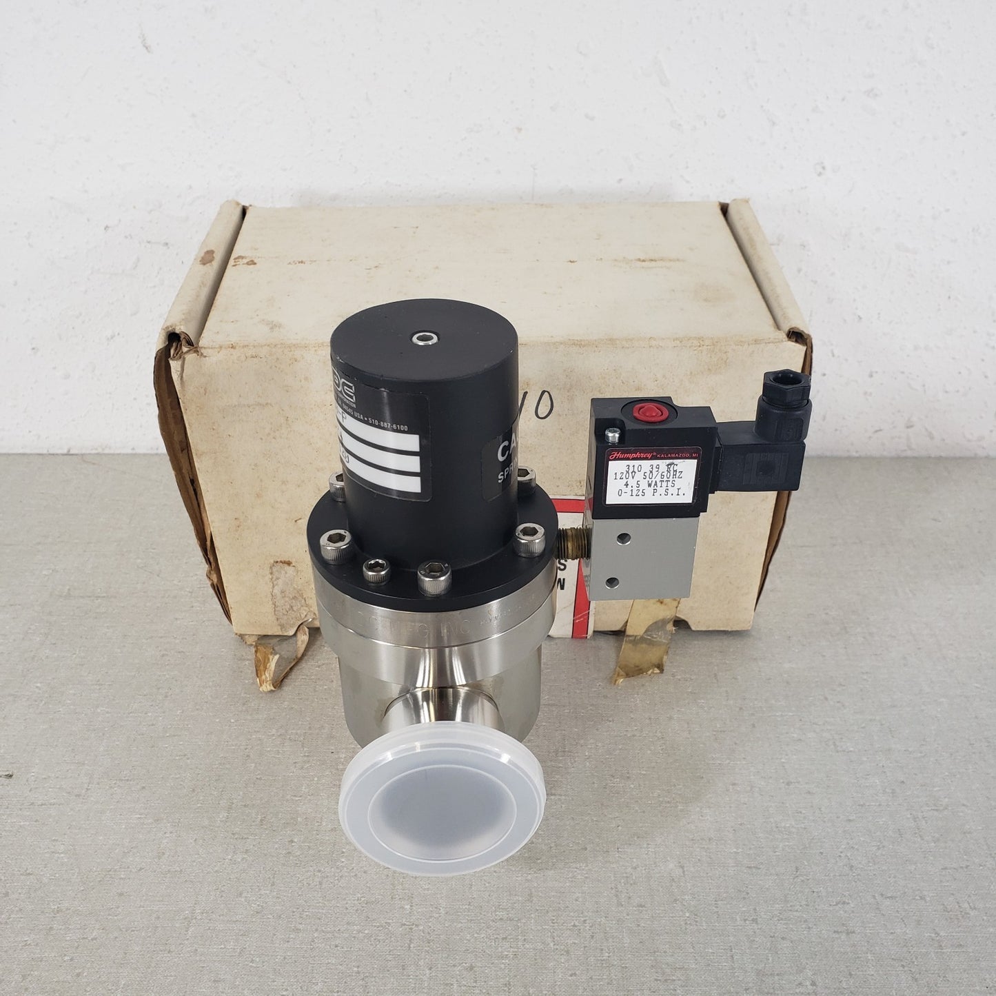 MDC KAV-150-P 311074 Pneumatic High Vacuum Angle Valve KF40 NW40 ISO-K