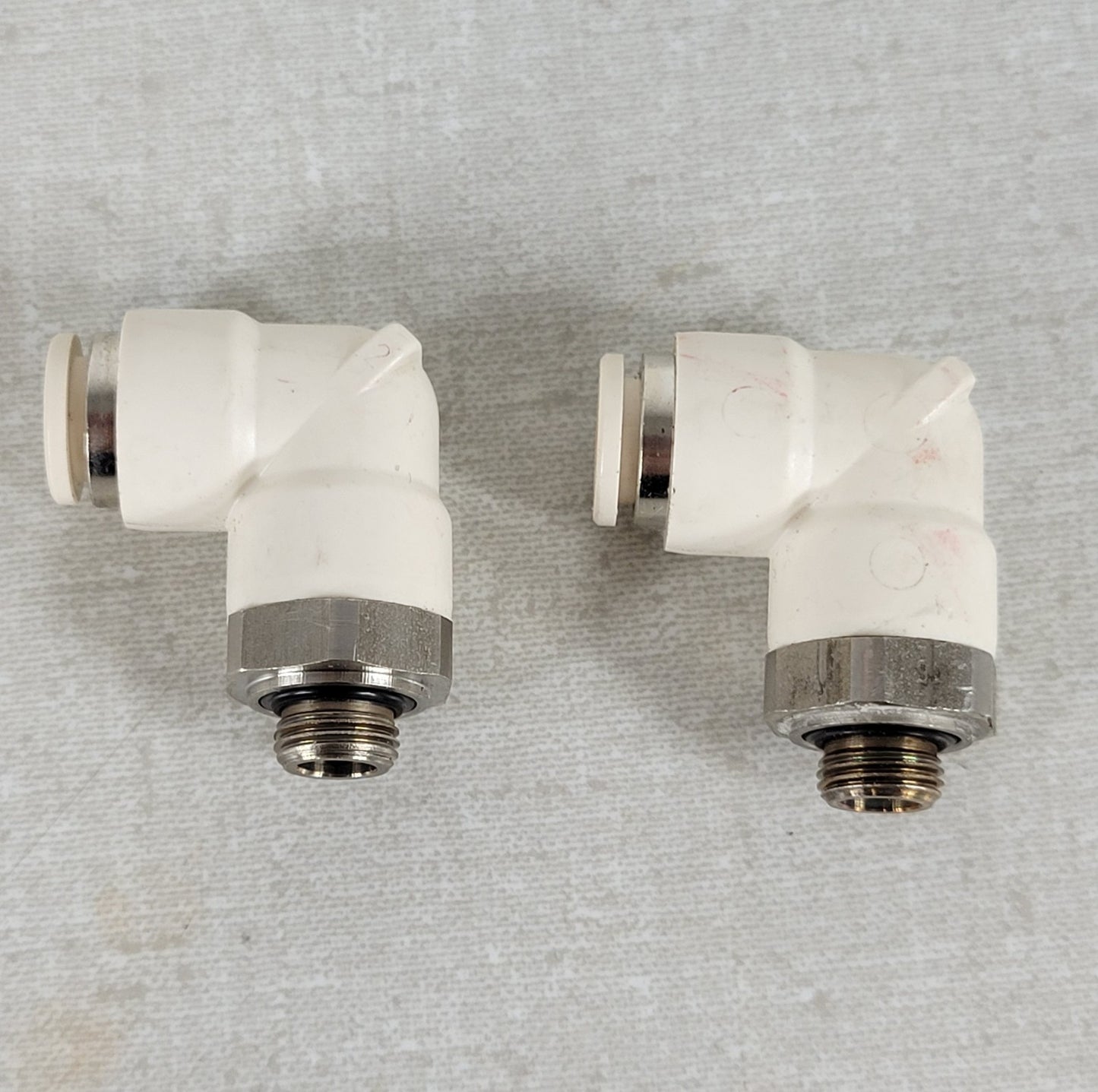 Lot of 2 Franke 1560911 8mm Tube 3/8" Thread 90° Elbow for A800 Espresso Machine