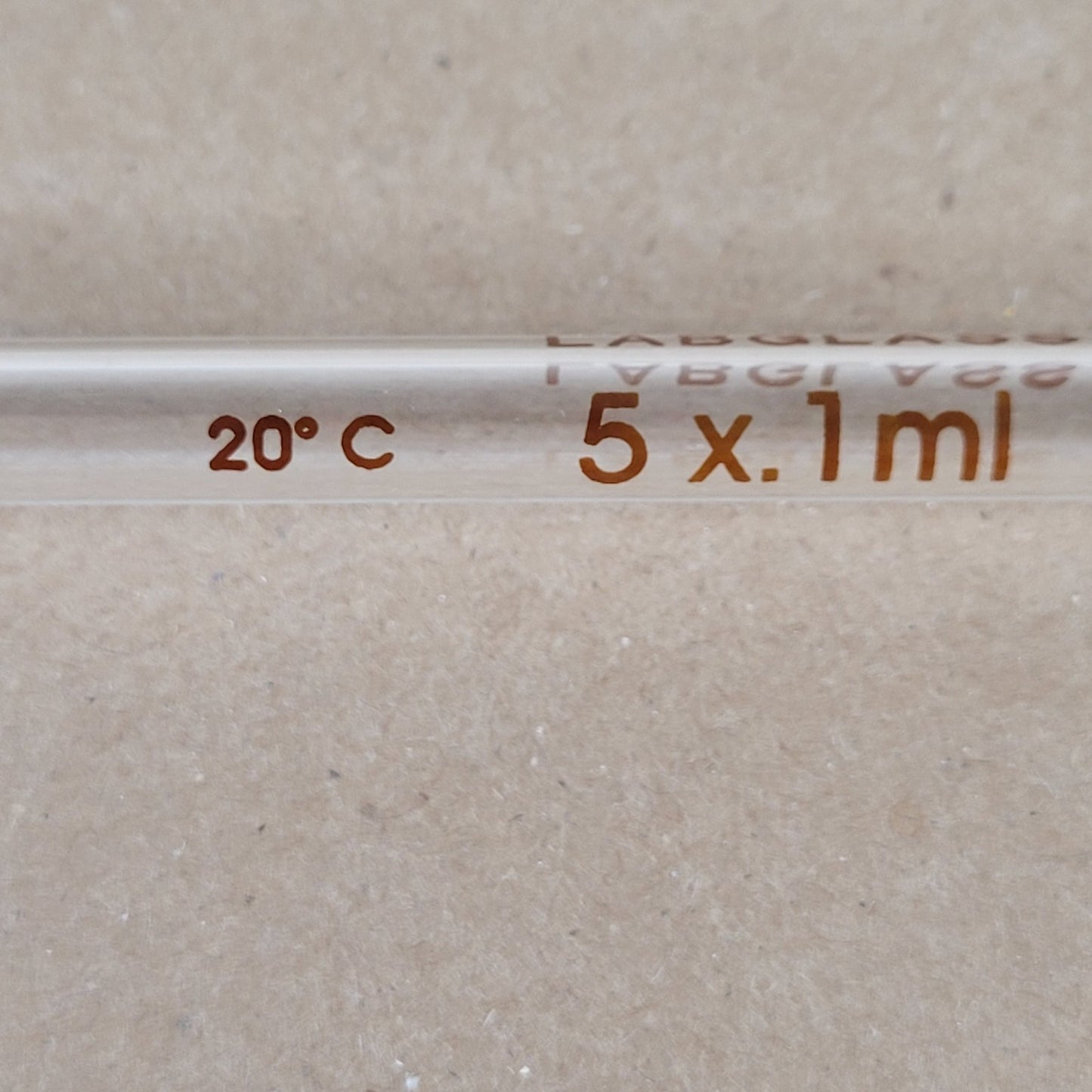Lot 4 LabGlass/PYREX 1mL 2mL 5mL Glass TD Measuring Pipets Serological Mohr