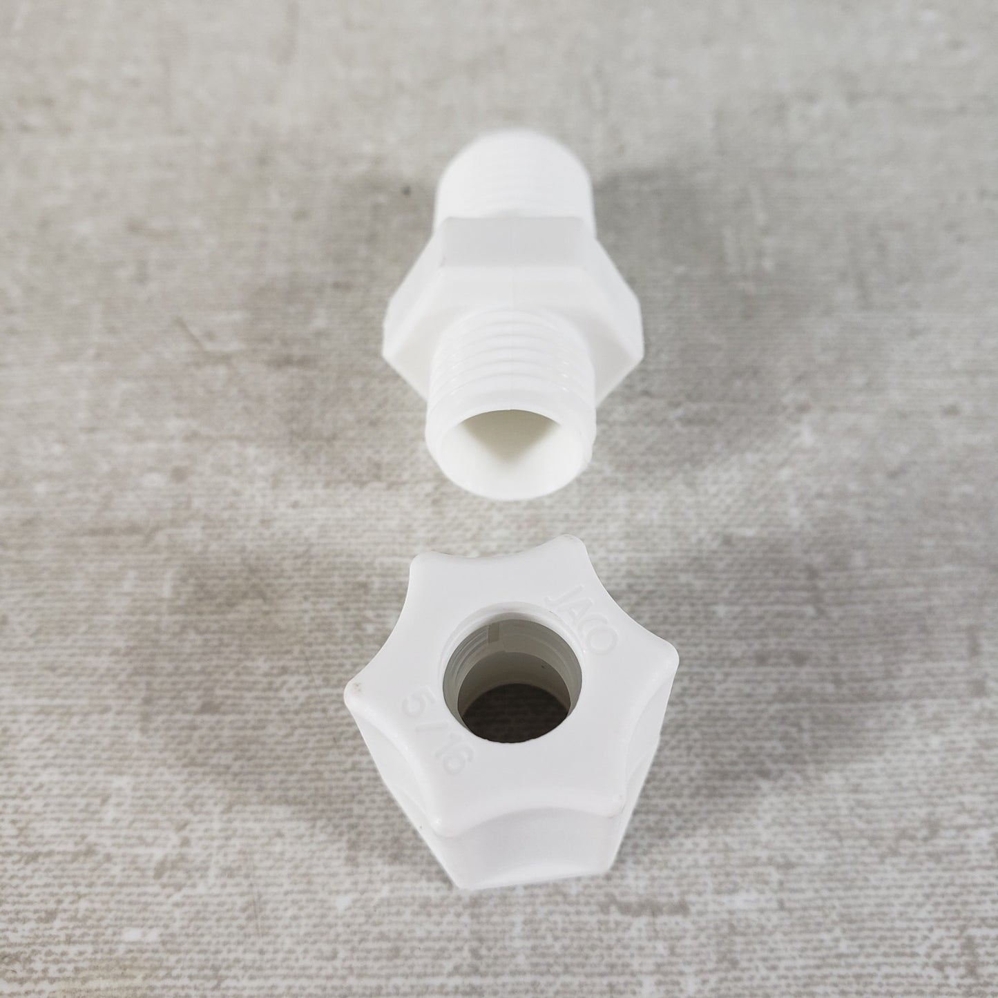 MCMASTER-CARR 5016K477 5/16" & 1/4" Polypropylene Hi-Pressure Comp. Fit, 3 Pack