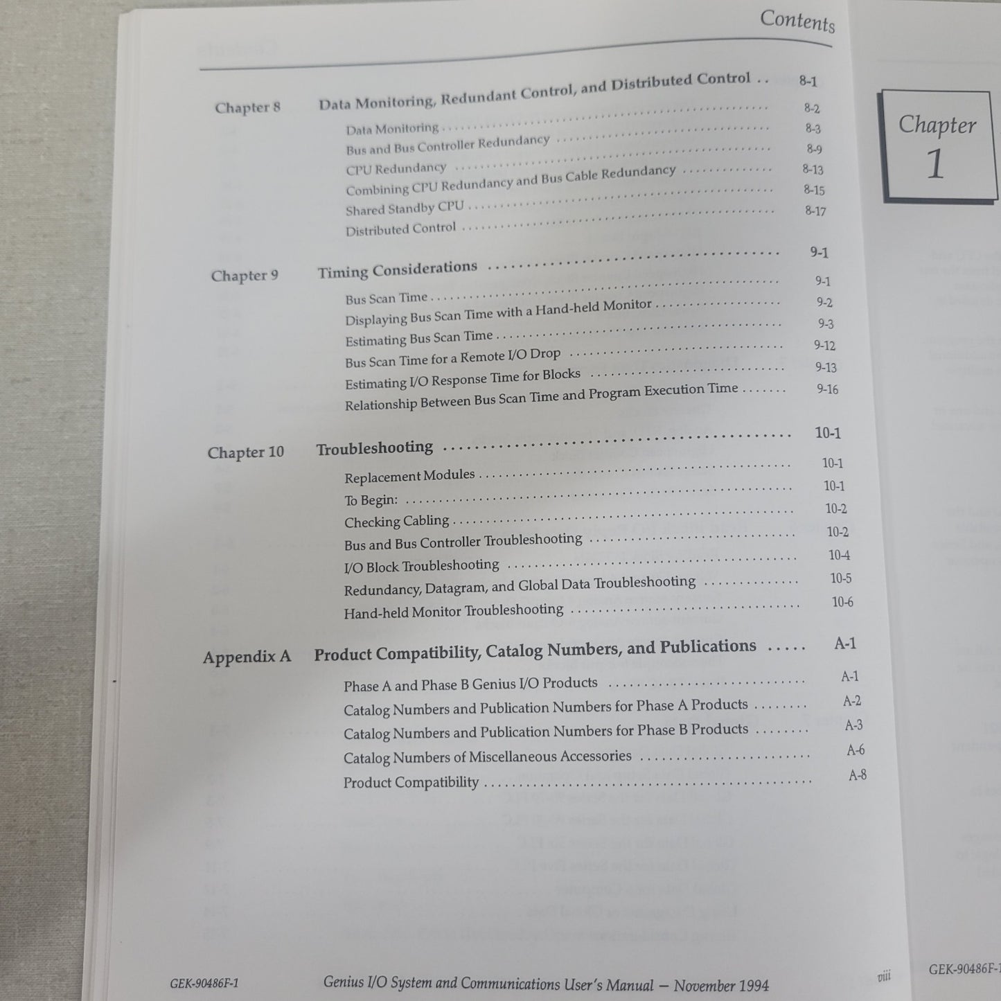 GE Fanuc GEK-90486F-1 Genius I/O System Communications PLC User Manual Original