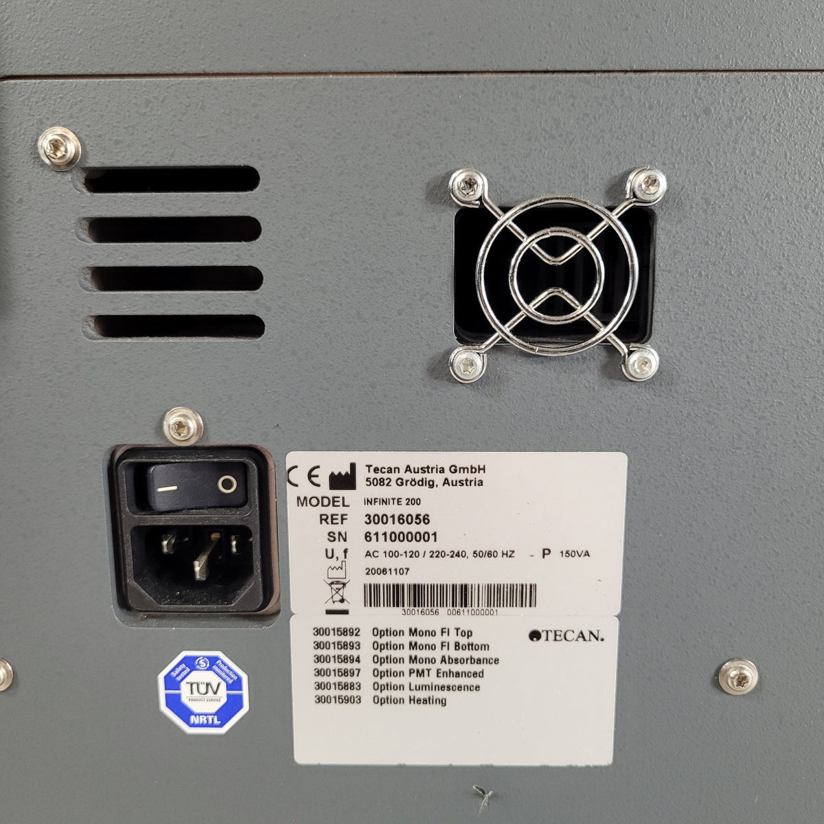 READ Tecan Infinite M200 Plate Reader Bottom Fluorescence Absorbance Heating PC