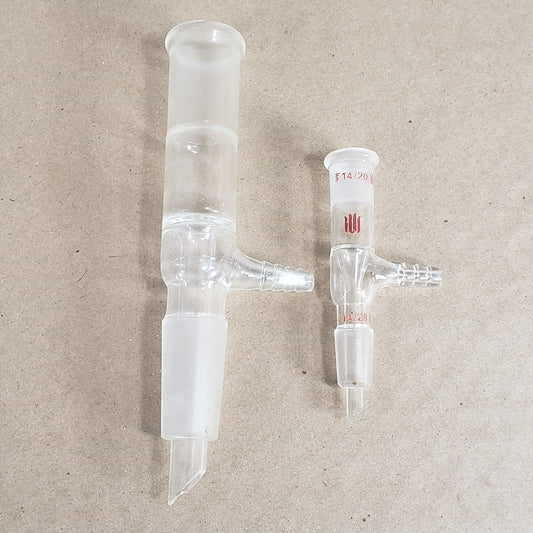 Set of 2 Synthware A432440/A431420 Vacuum Take Off Adapters 24/40 14/20 CN
