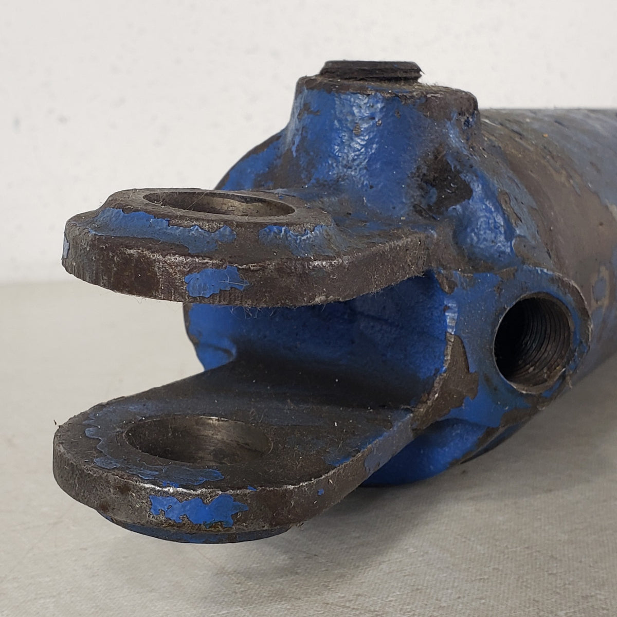 Pioneer Hydraulic Cylinder Ram w/ Quick Connect Coupler Blue Untested