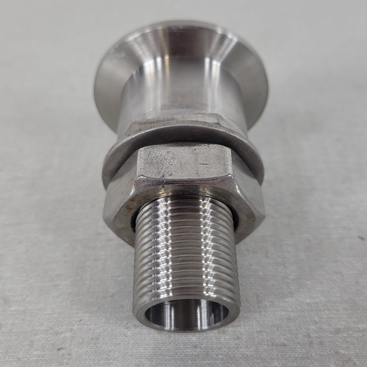 KF40 NW40 QF40 to 3/4"-14 Straight Male Thread Stainless Vacuum Adapter