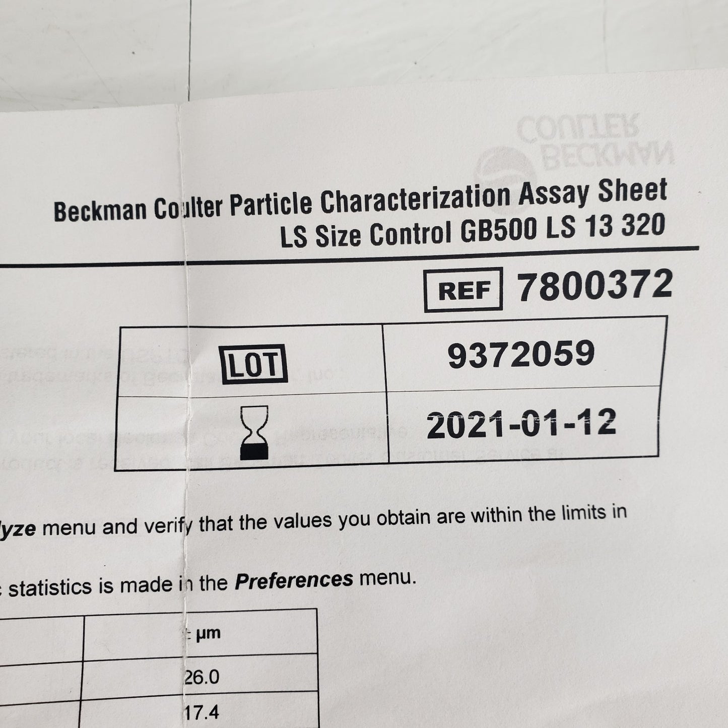 Beckman Coulter LS Control GB500 Glass Bead Sample Standard 2x Full 1x Used