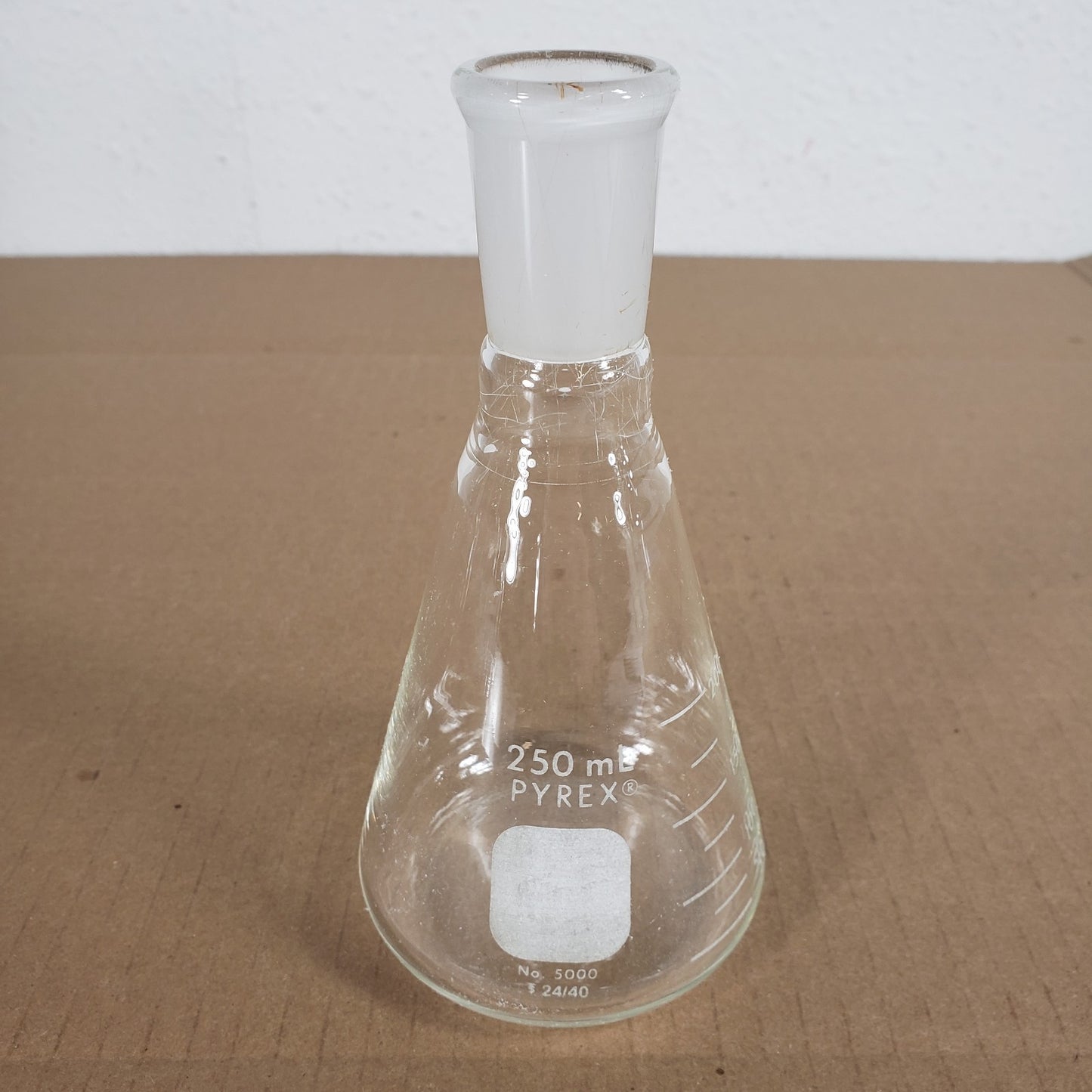 Lot of 7 Chemglass/Pyrex CG-1542-03/06/07 5000-250/125 CN-24/40 Erlenmeyer Flask