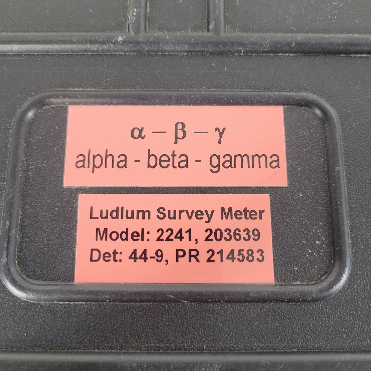TESTED Ludlum 2241 Digital Survey Meter 44-9 Pancake GM Probe Case Cal Certs