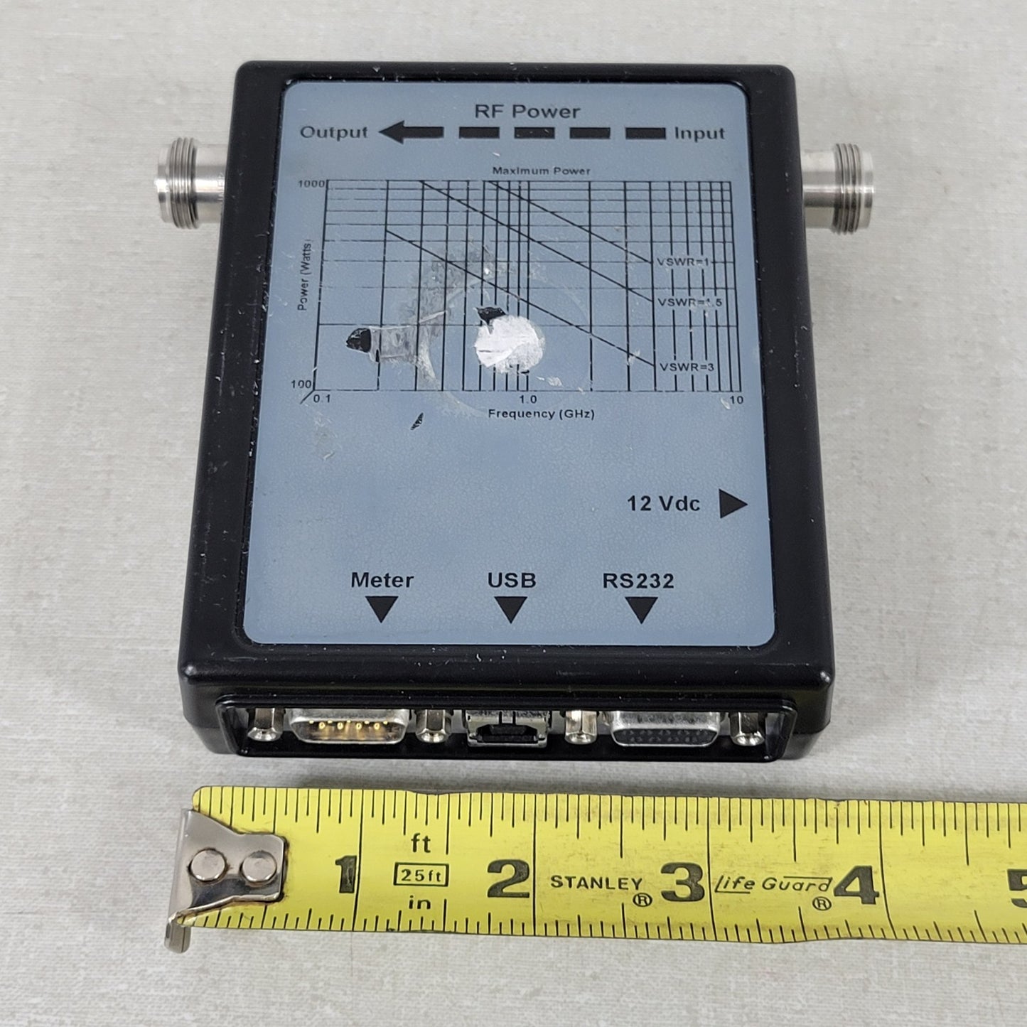 TESTED WORKS Bird 5012 Wideband RF Power Sensor 350MHz-4GHz USB RS232 N-Female