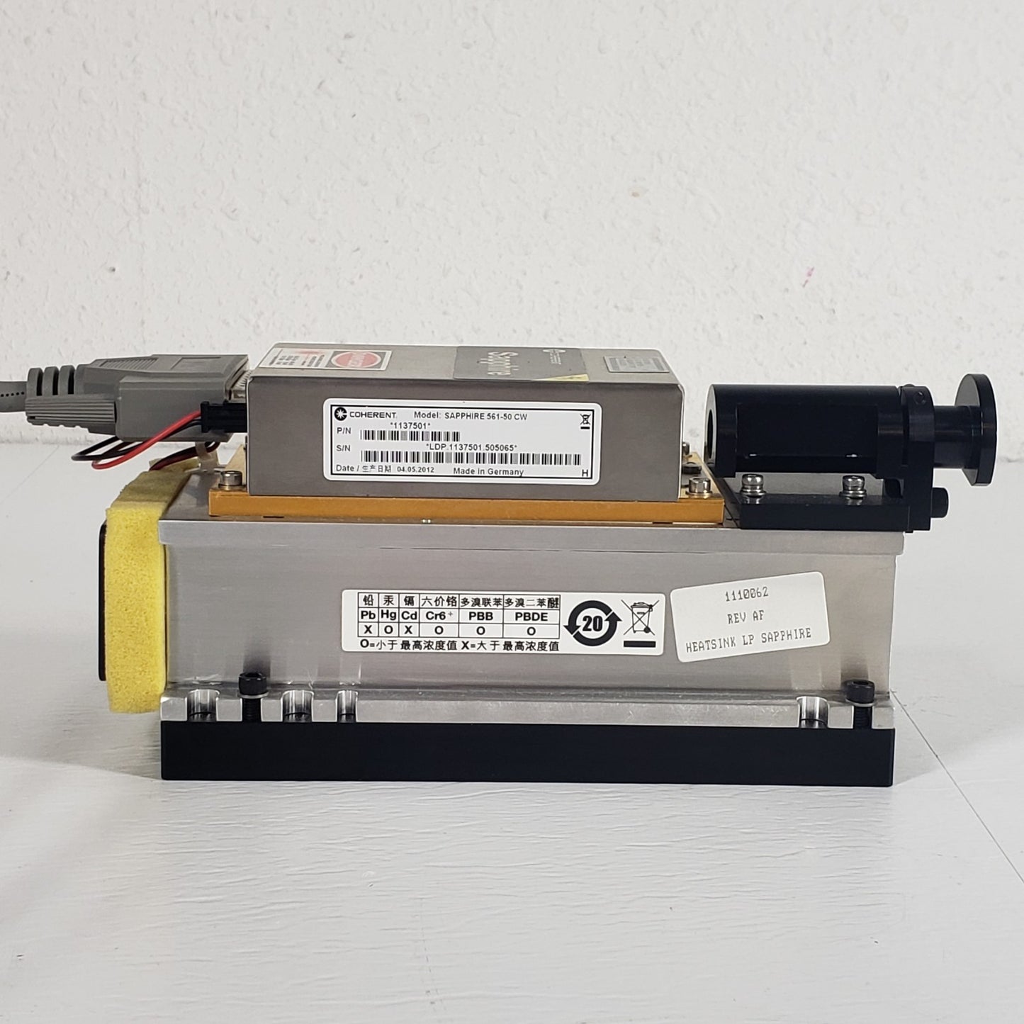 TESTED Coherent Sapphire 561-50 561nm 50mW CW OPSL Laser w/ Controller & PSU