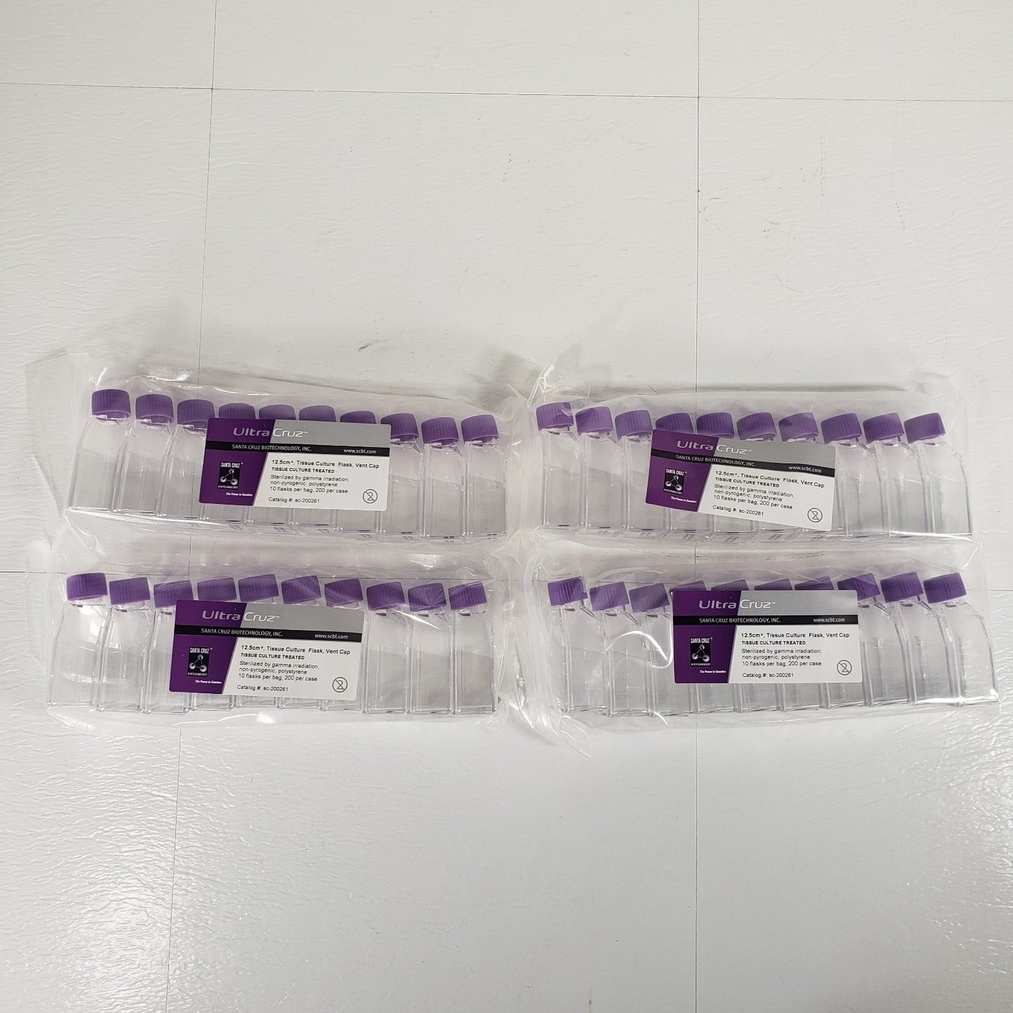 Santa Cruz SC-200261 12.5cm2 Tissue Culture Flasks Vent Cap 40 Count