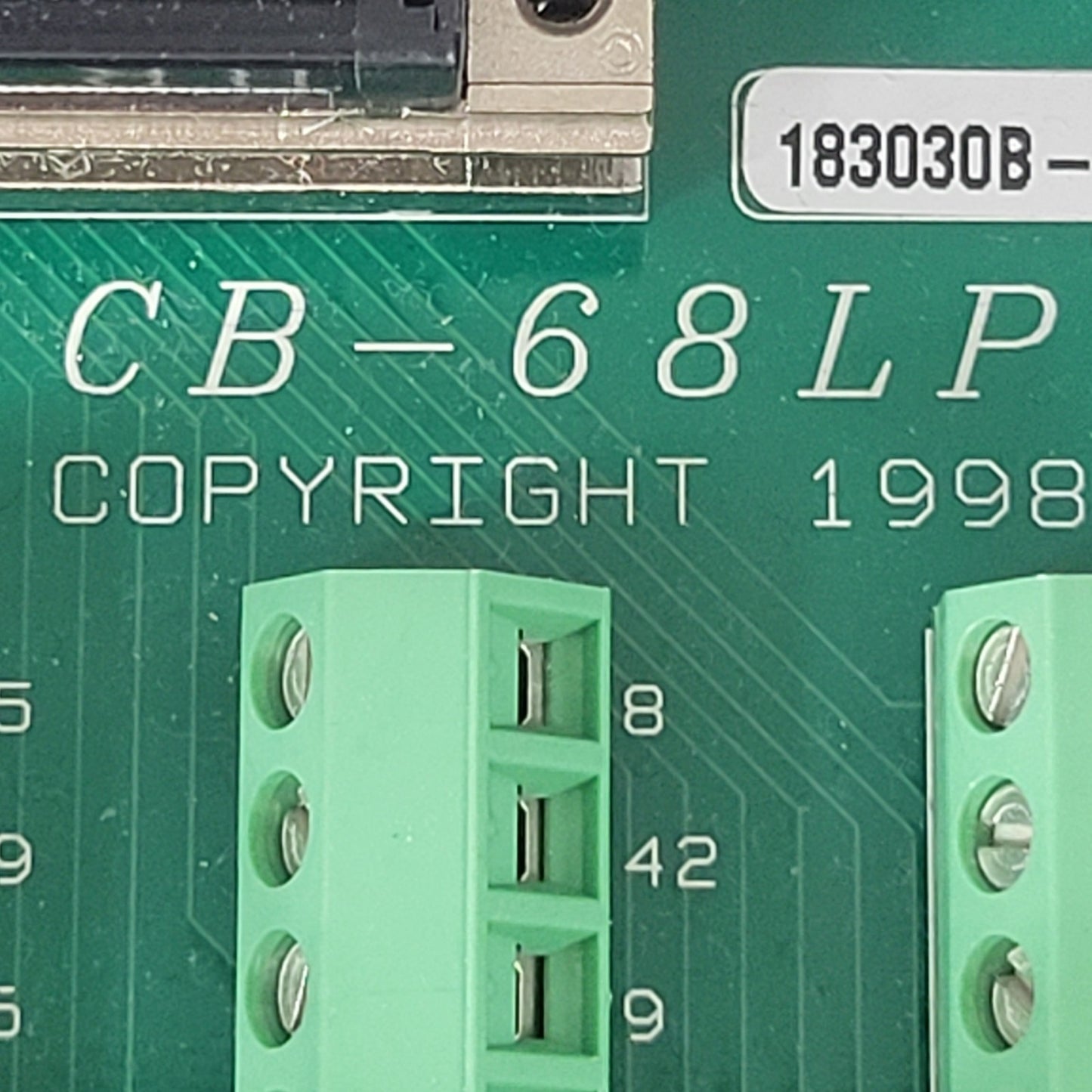 National Instrument CB-68LP Board Interface Box w/182482A-01 Ribbon & BNC Cables