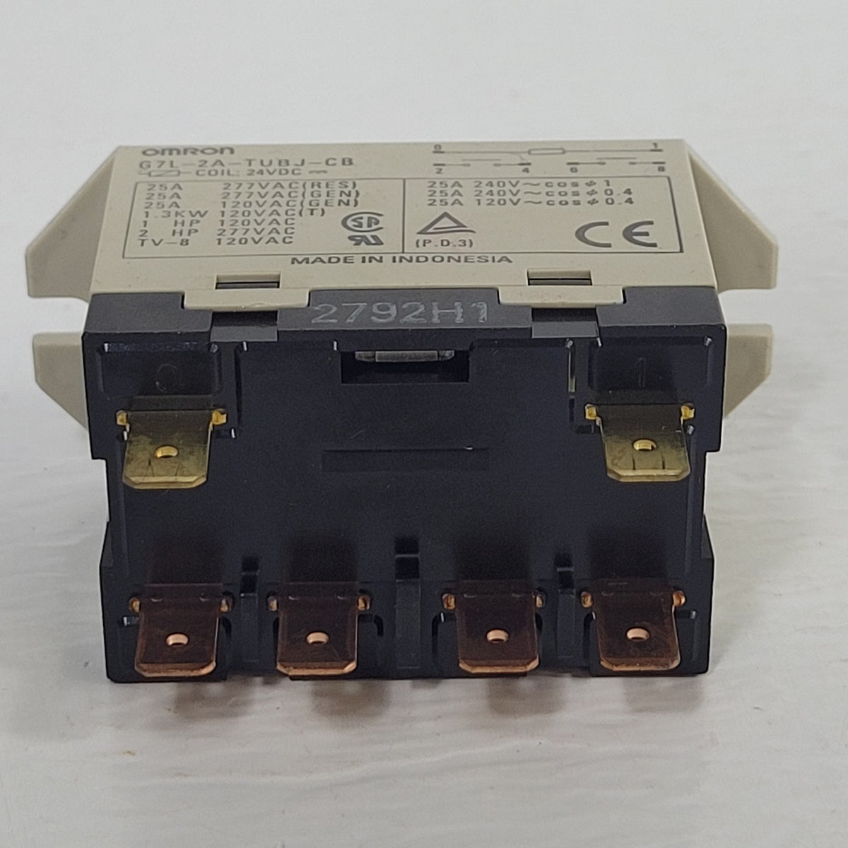 Omron G7L-2A-TUBJ-CB DC24 24VDC 25A DPST-NO 6-Pin Power Relay