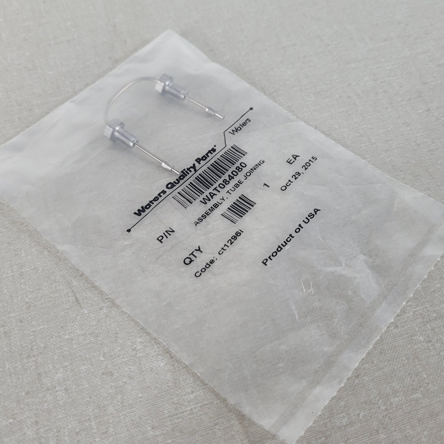 Waters WAT084080 Stainless Steel Column Joining Tube Assembly HPLC Connector