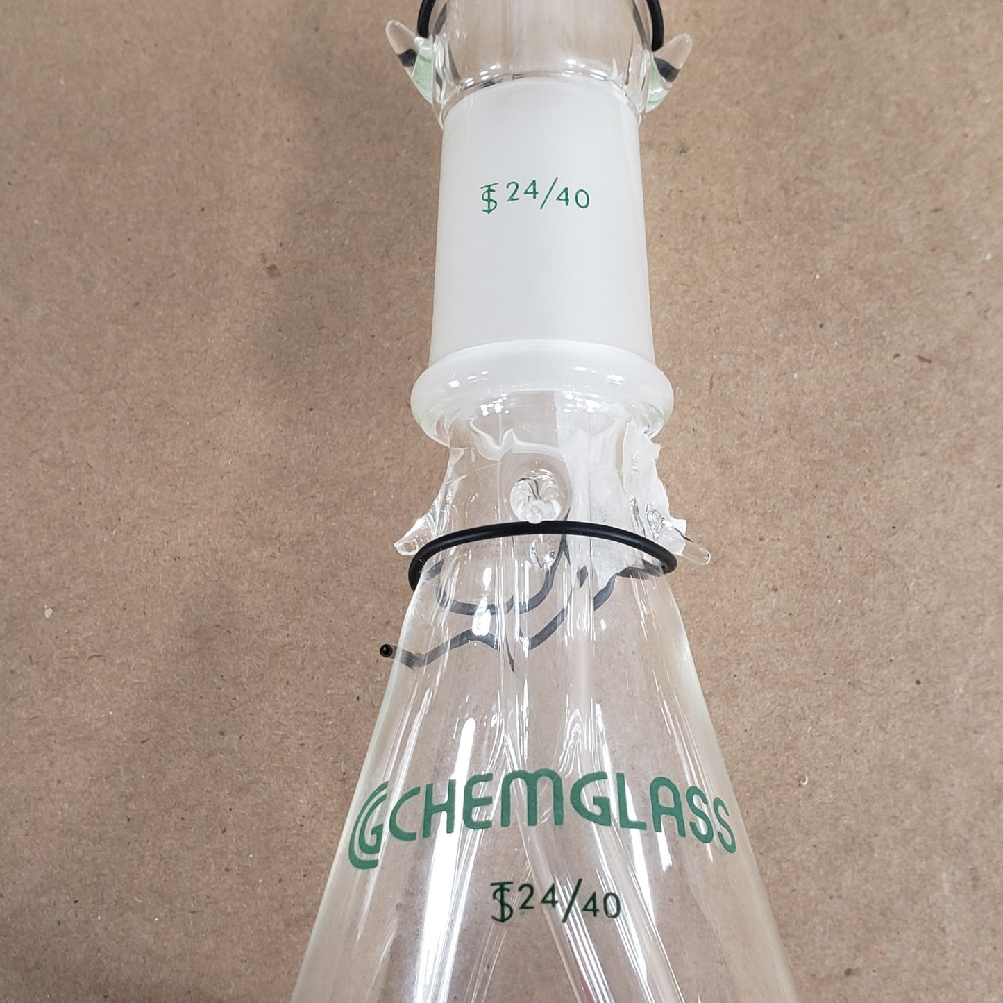 Chemglass CG-1282 4-Way Distillation Receiver Cow & Takeoff Head 24/40