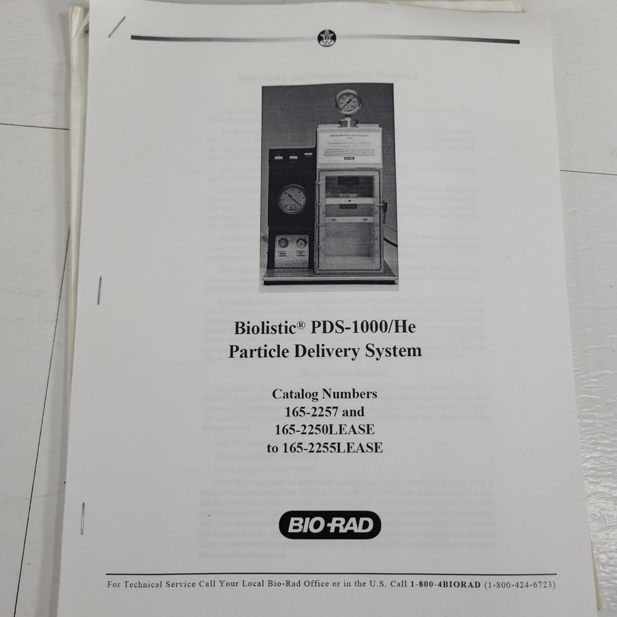 TESTED Bio-Rad PDS-1000/He Biolistic Particle Delivery System Gene Gun