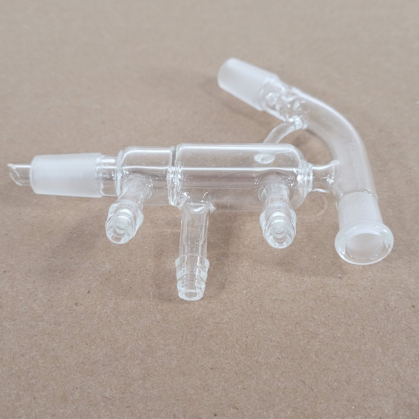 Chemglass CG-1239-02 Short Path Distilling Head 10/18 Thermometer Joint 14/20