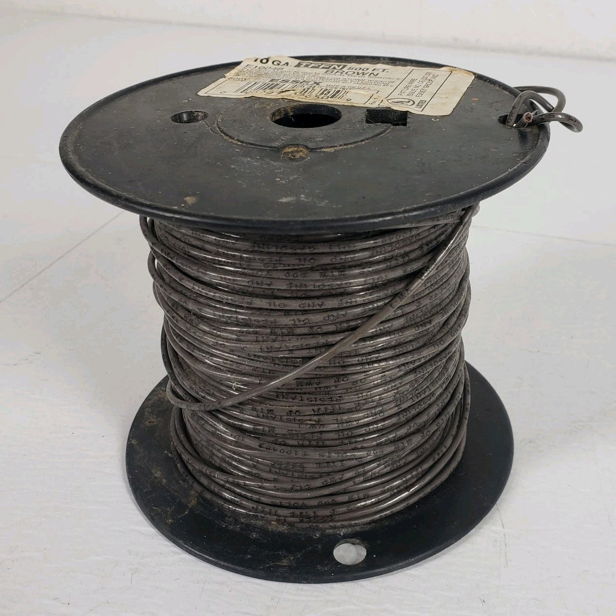 Essex 16 AWG TFFN Brown Stranded Copper Wire 600V Approx 175 FT Partial Reel
