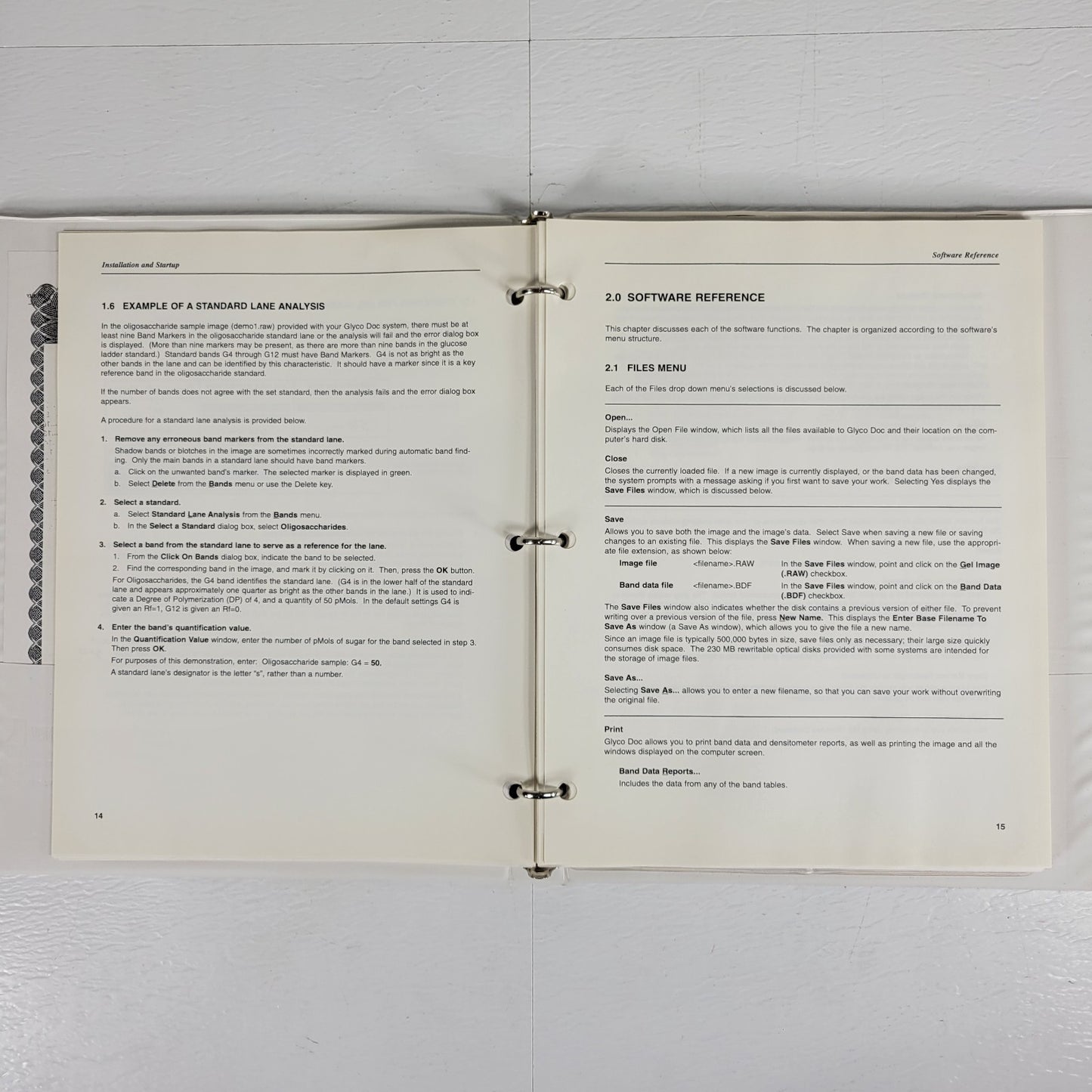 BIORAD GLYCO Doc Gel Imaging System Instruction Manual 170-6555 to 170-6559
