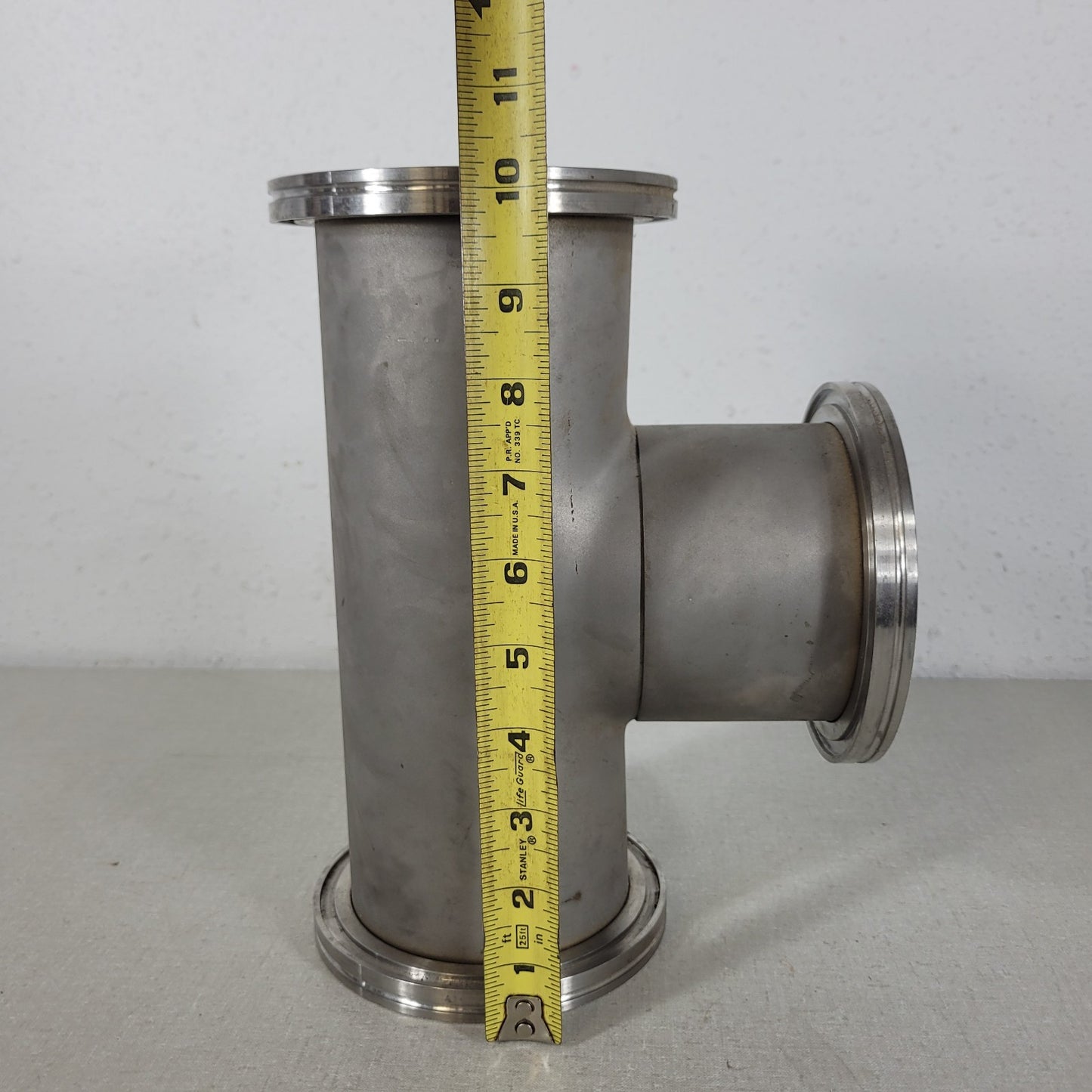Edwards ISO-K 100 DN100 NW100 3-Way Tee Stainless Steel High Vacuum Fitting