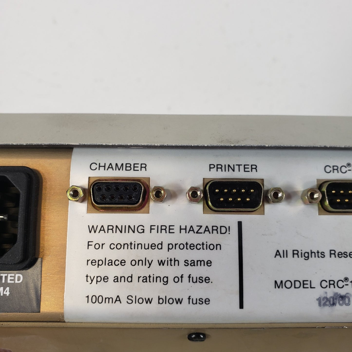 POWER TESTED Capintec CRC-15R Radioisotope Dose Calibrator Console Keypad