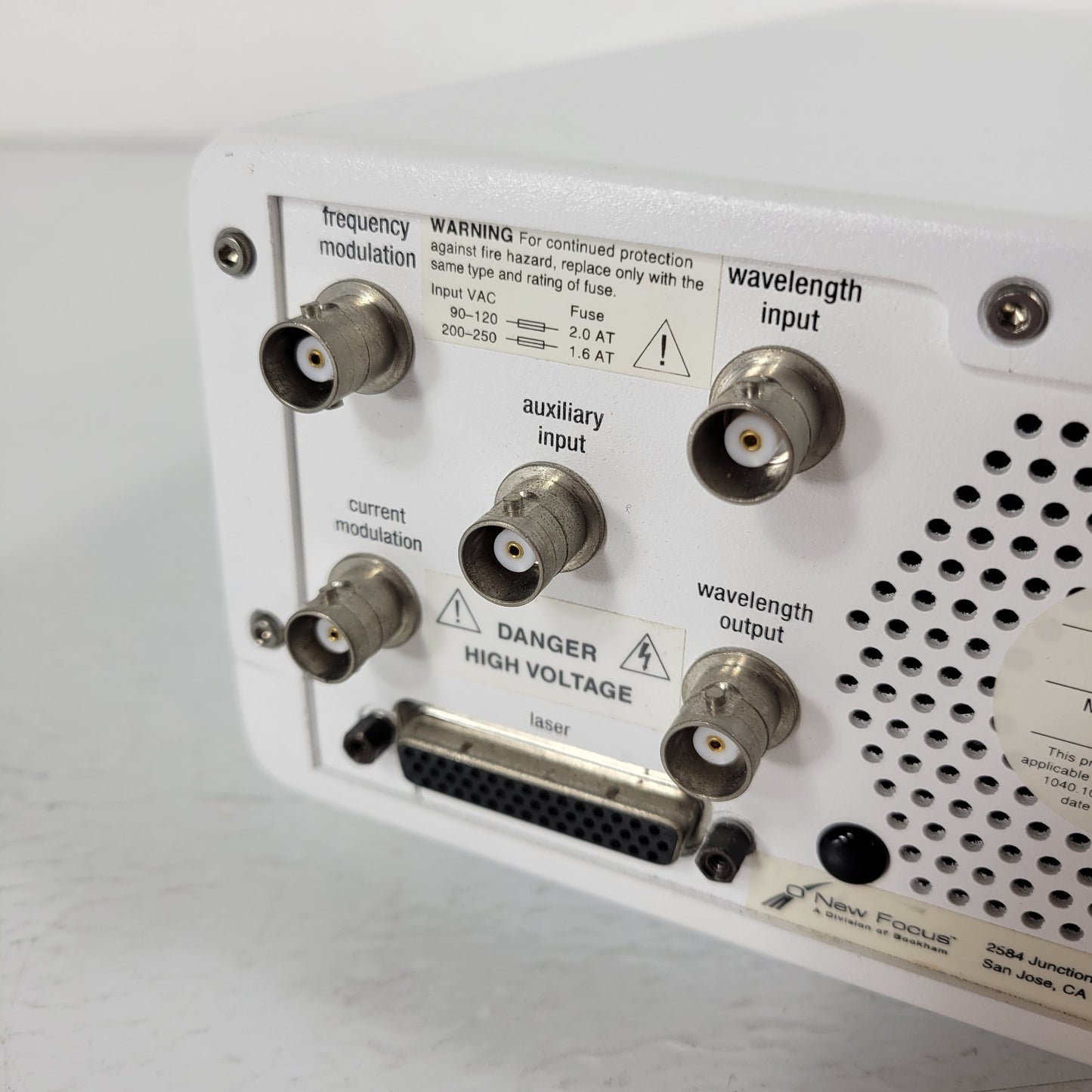 Newport New Focus TLB-6300-LN Velocity Tunable Laser Controller Diode Driver