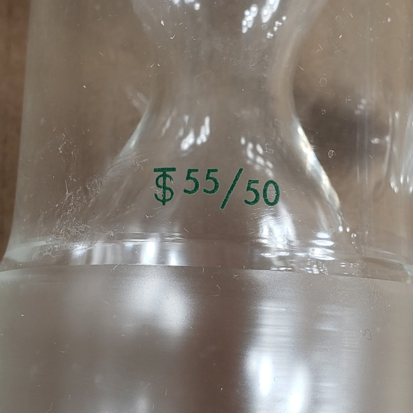Chemglass CG-1207 Style Allihn Reflux Condenser 55/50 Bottom Stright Tube Top