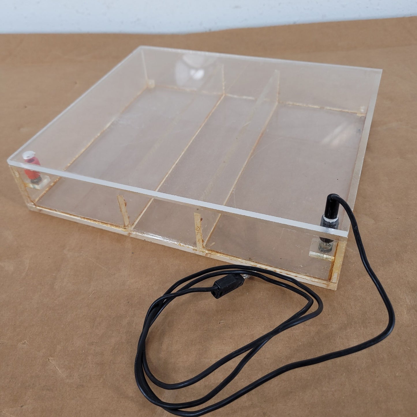 Acrylic Horizontal Gel Electrophoresis Chamber Tank w/ Banana Power Leads