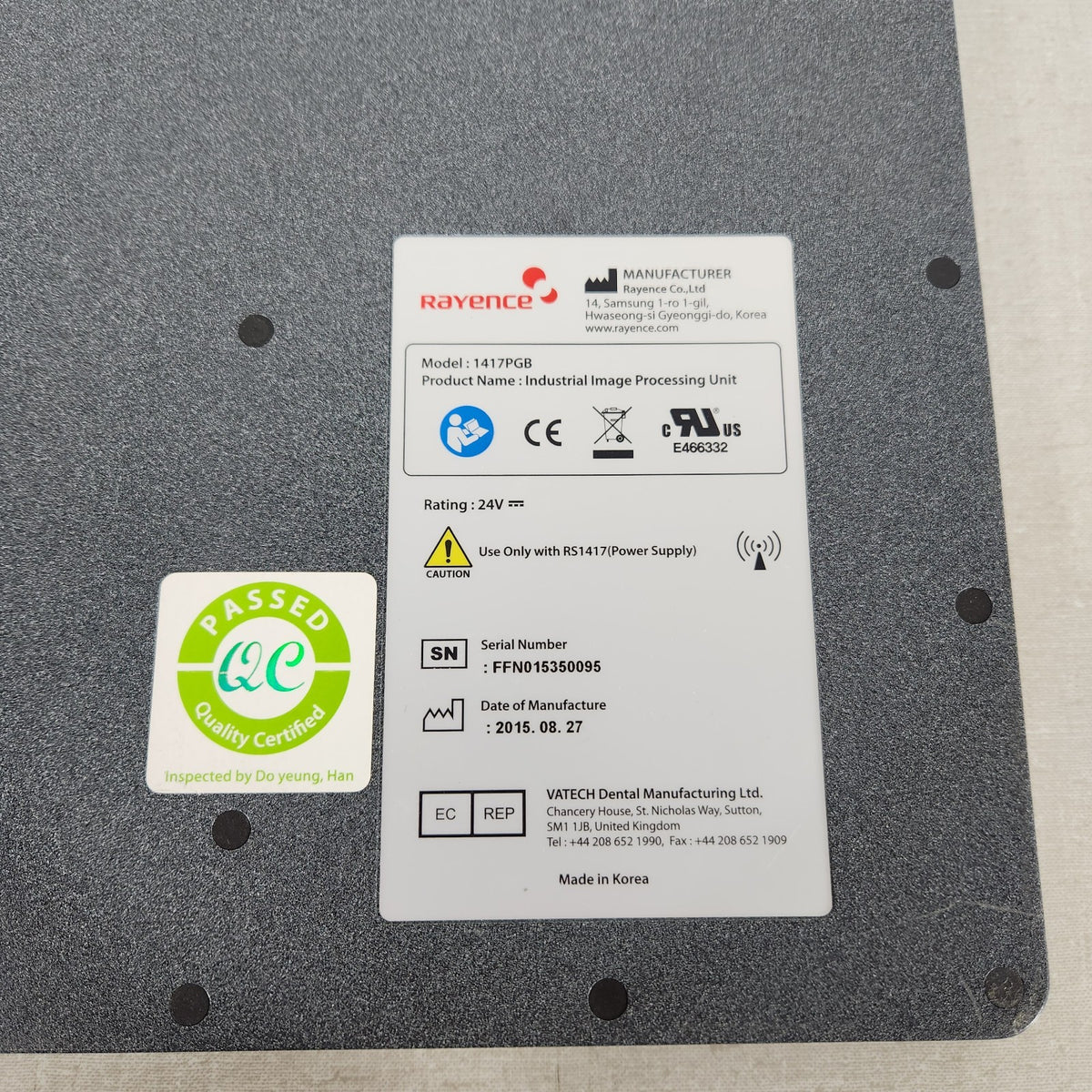 Rayence 1417PGB 14x17 Digital X Flat Panel Detector Ray 24V NDT Industrial DR