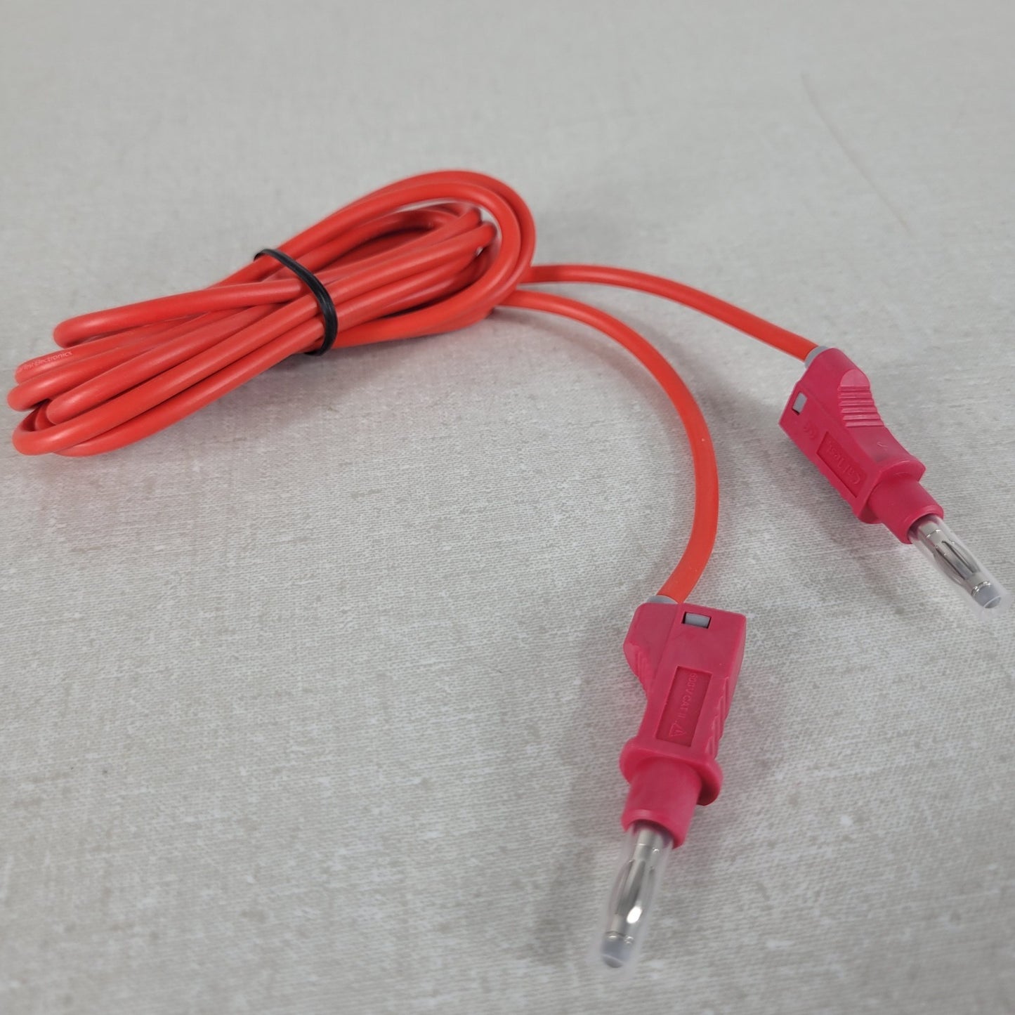 Cal Test CT2151-200-2 Red 4mm Stackable Banana Plug Test Lead 2m 600V 36A CAT II