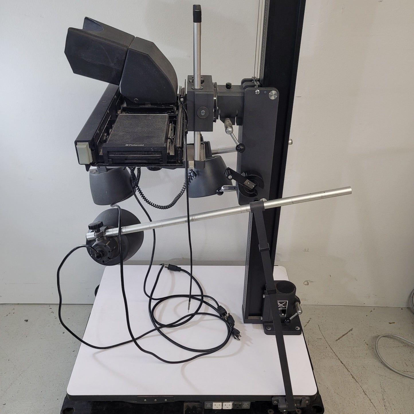 Polaroid MP-4 Land Camera Copy Stand System w/ Camera Head & Lighting Setup
