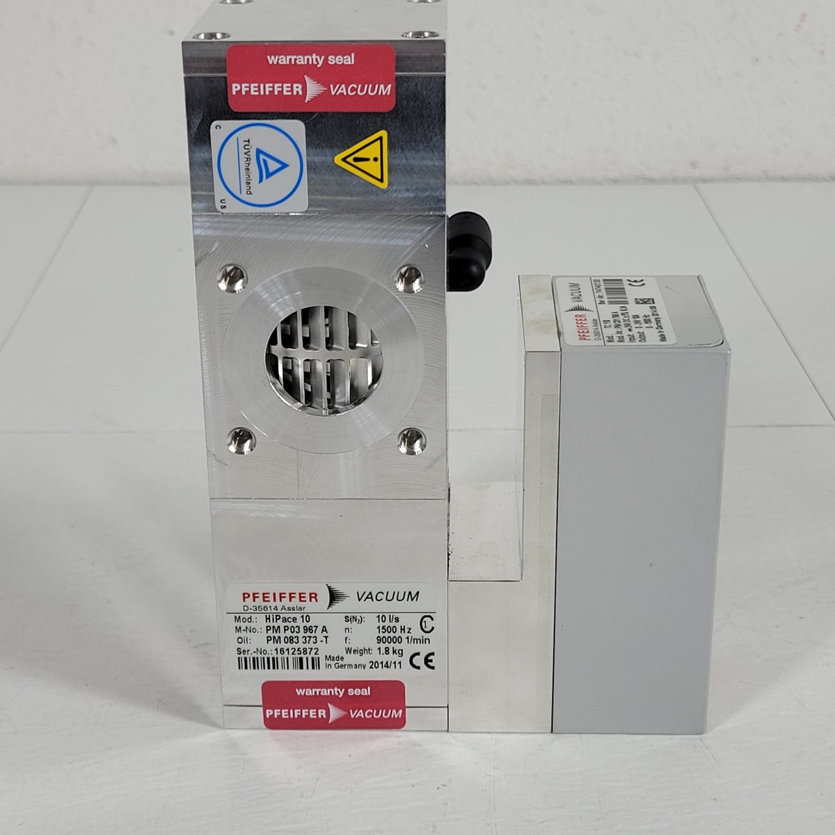 TESTED 6E-6 Torr Pfeiffer HiPace 10 PMP03967A Turbomolecular Turbo Pump TC110