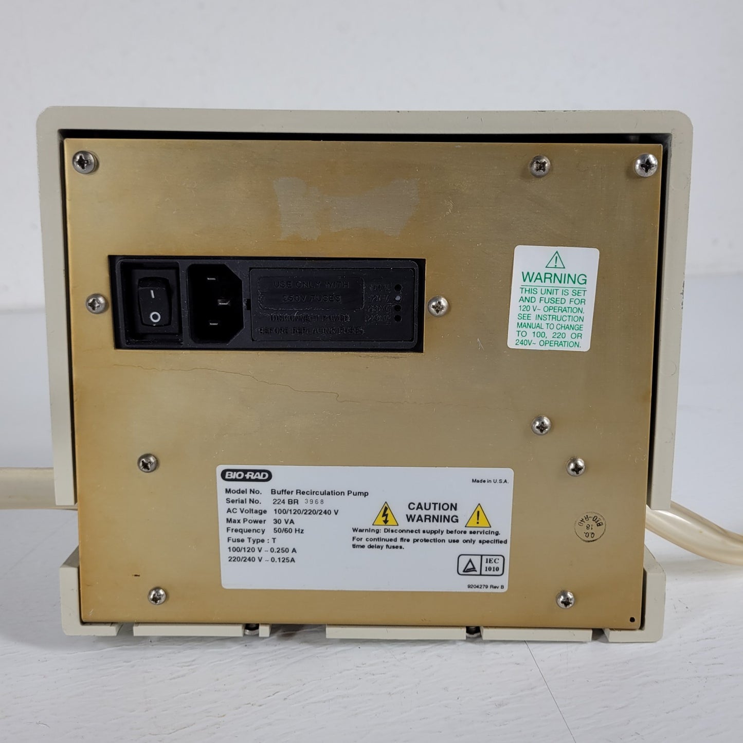 Bio-Rad 224BR Variable Speed Pump Buffer Recirculation Pump Laboratory Device