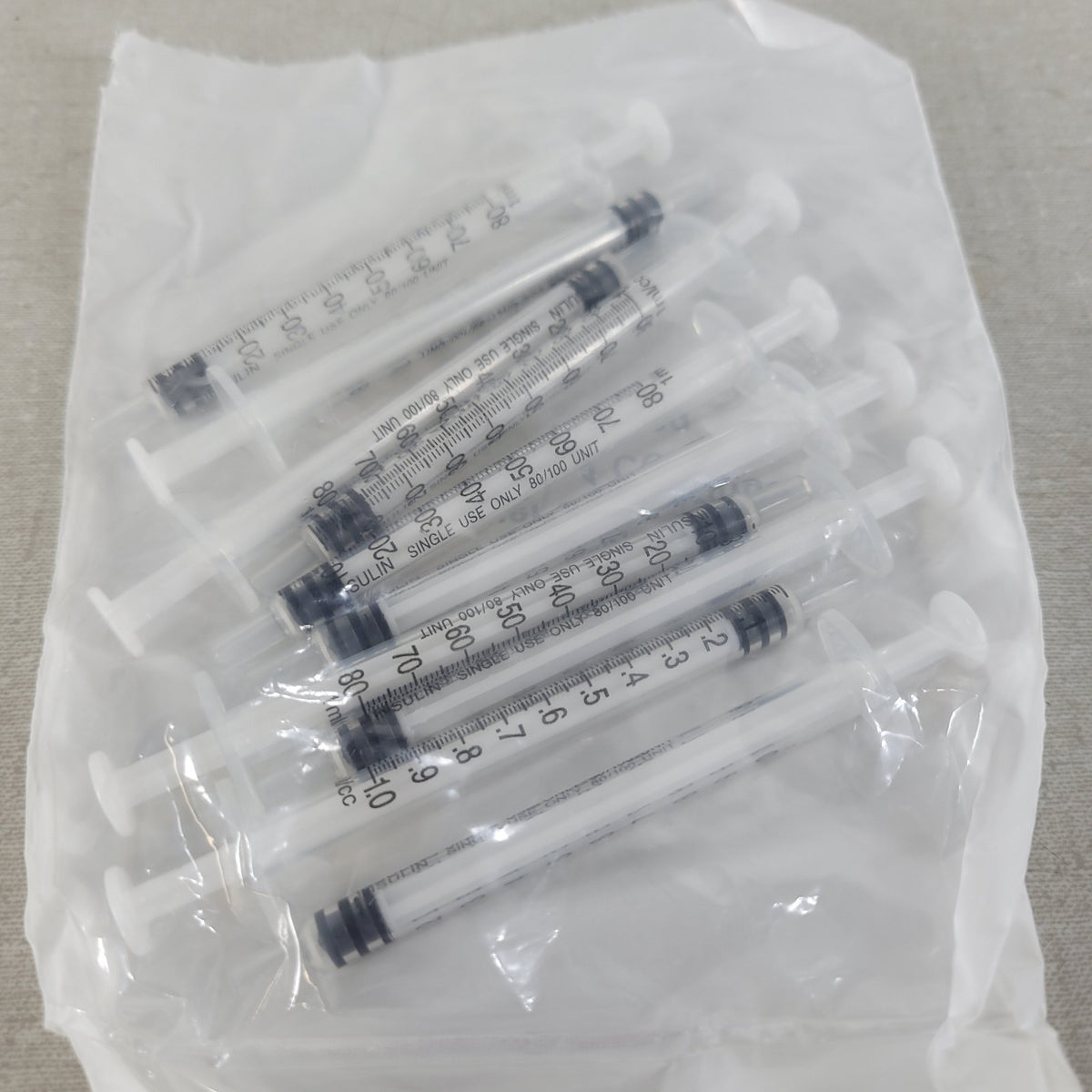Lot 20 McMaster-Carr 7510A603 1mL Luer Slip Plastic Srng Applicators