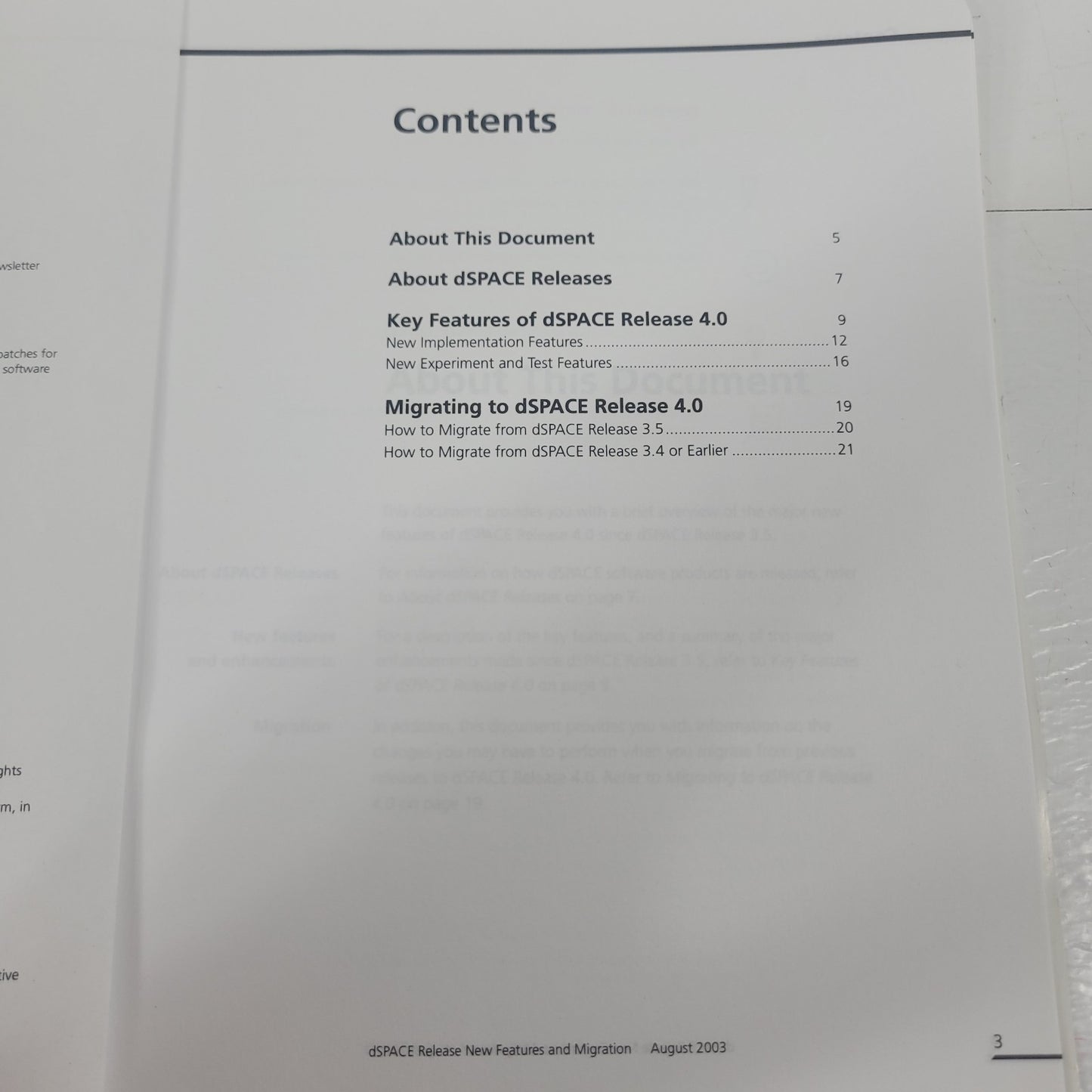 dSPACE Release 4.0 New Features & Migration Software Manual Guide August 2003
