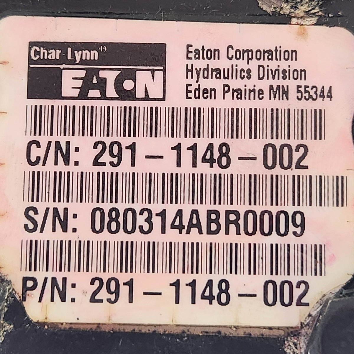 Eaton Char-Lynn 291-1148-002 Hydraulic Steering Control Valve Unit UNTESTED