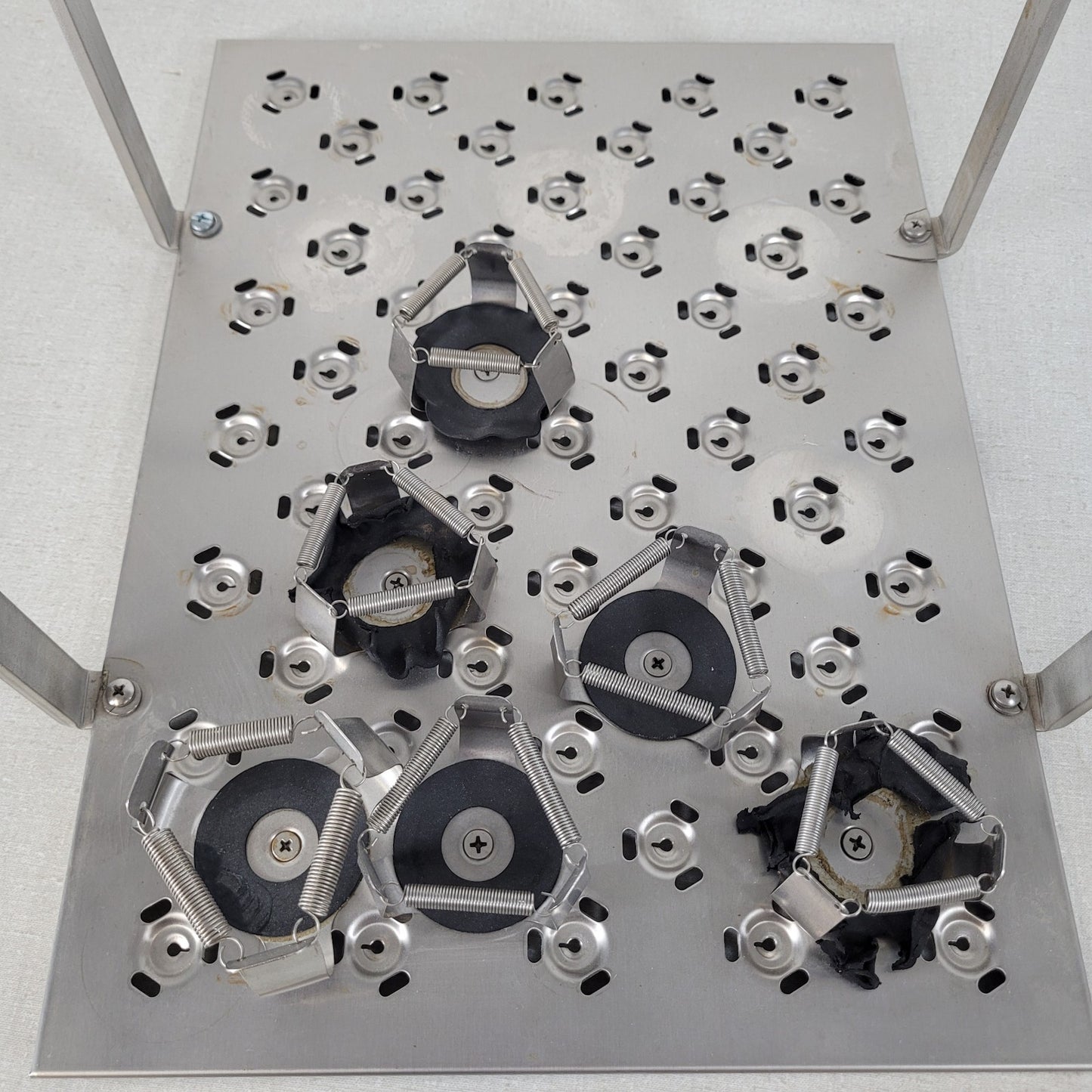 New Brunswick C76 Laboratory Shaker Platform Tray w/ 6 Flask Holder Clamps