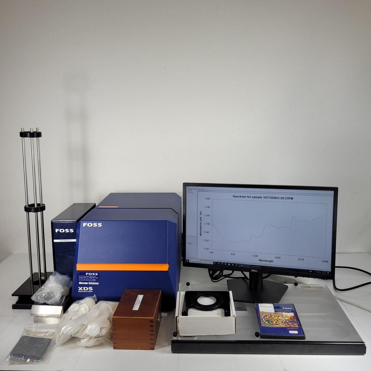 TESTED FOSS XDS 60055167 60055259 NIR Rapid Content Analyzer w/ PC, Software