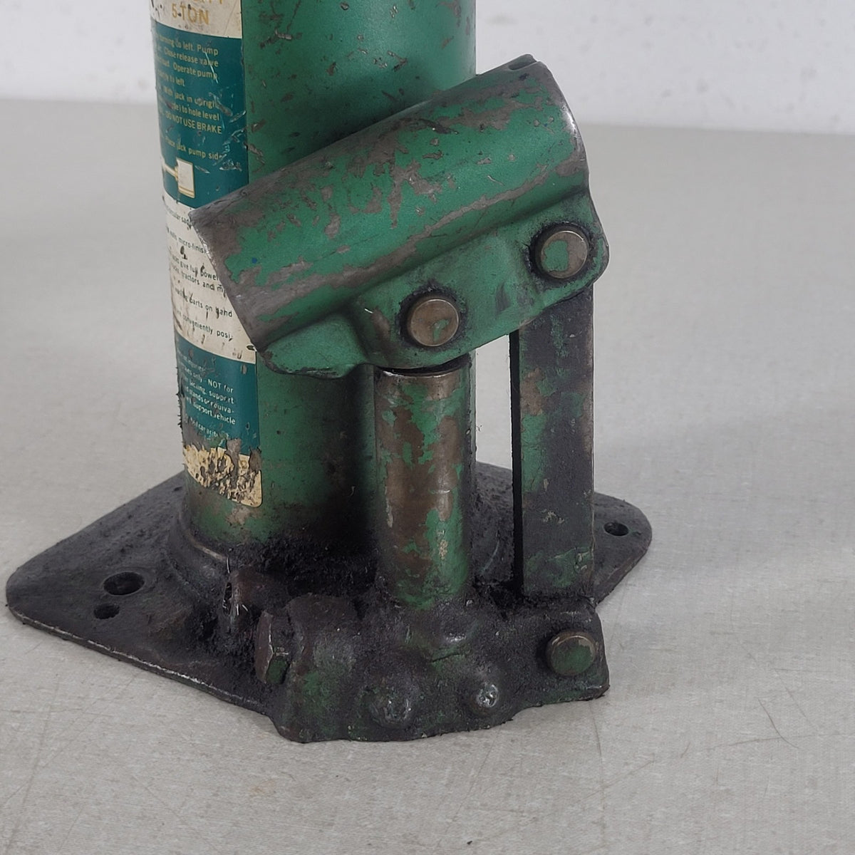 Vintage Five-Point WB-509W 5 Ton Hydraulic Bottle Jack Missing Release Valve
