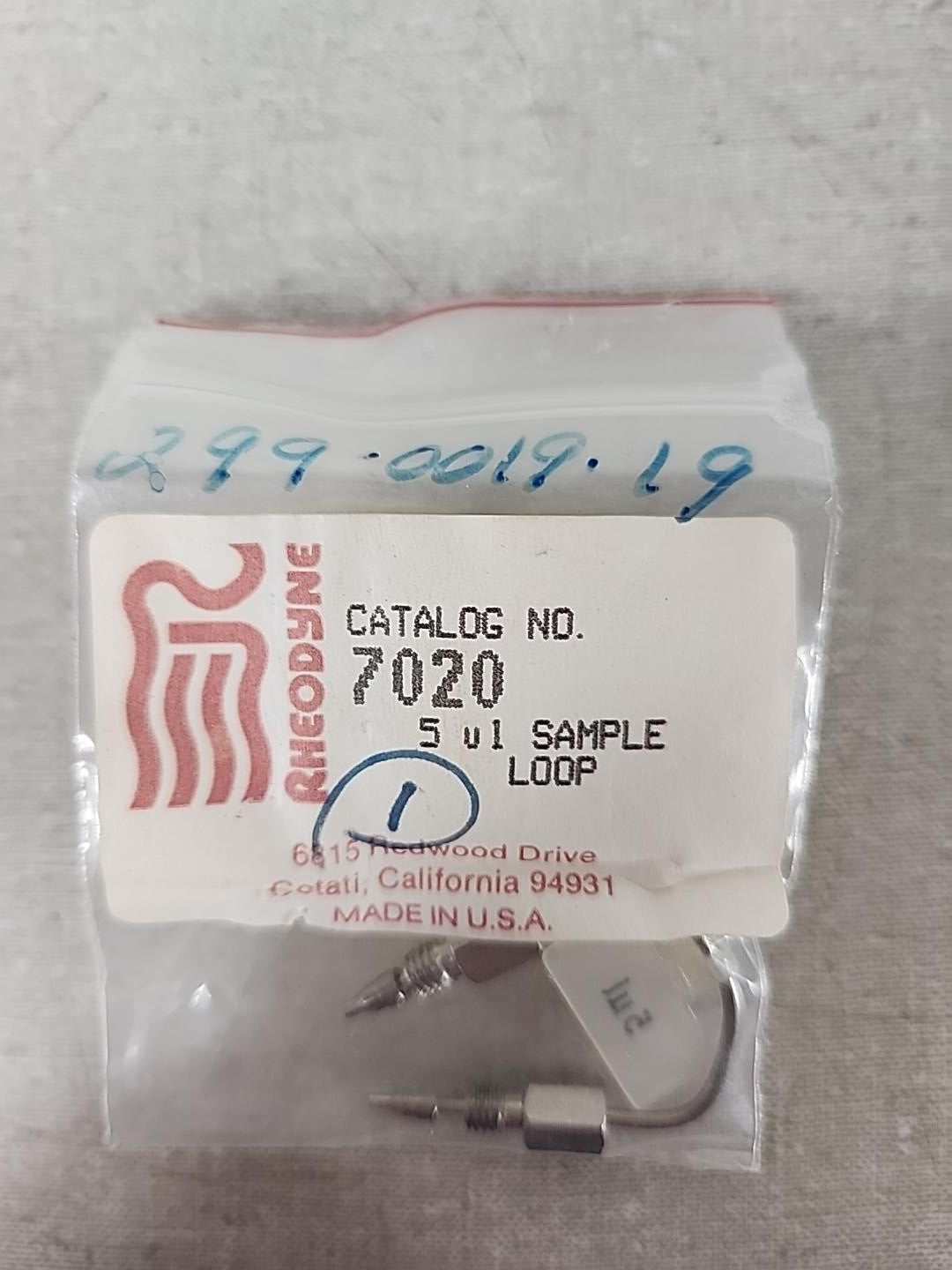 Rheodyne 7020 5µL Stainless HPLC Sample Loop for 7010 7125 Injection Valve