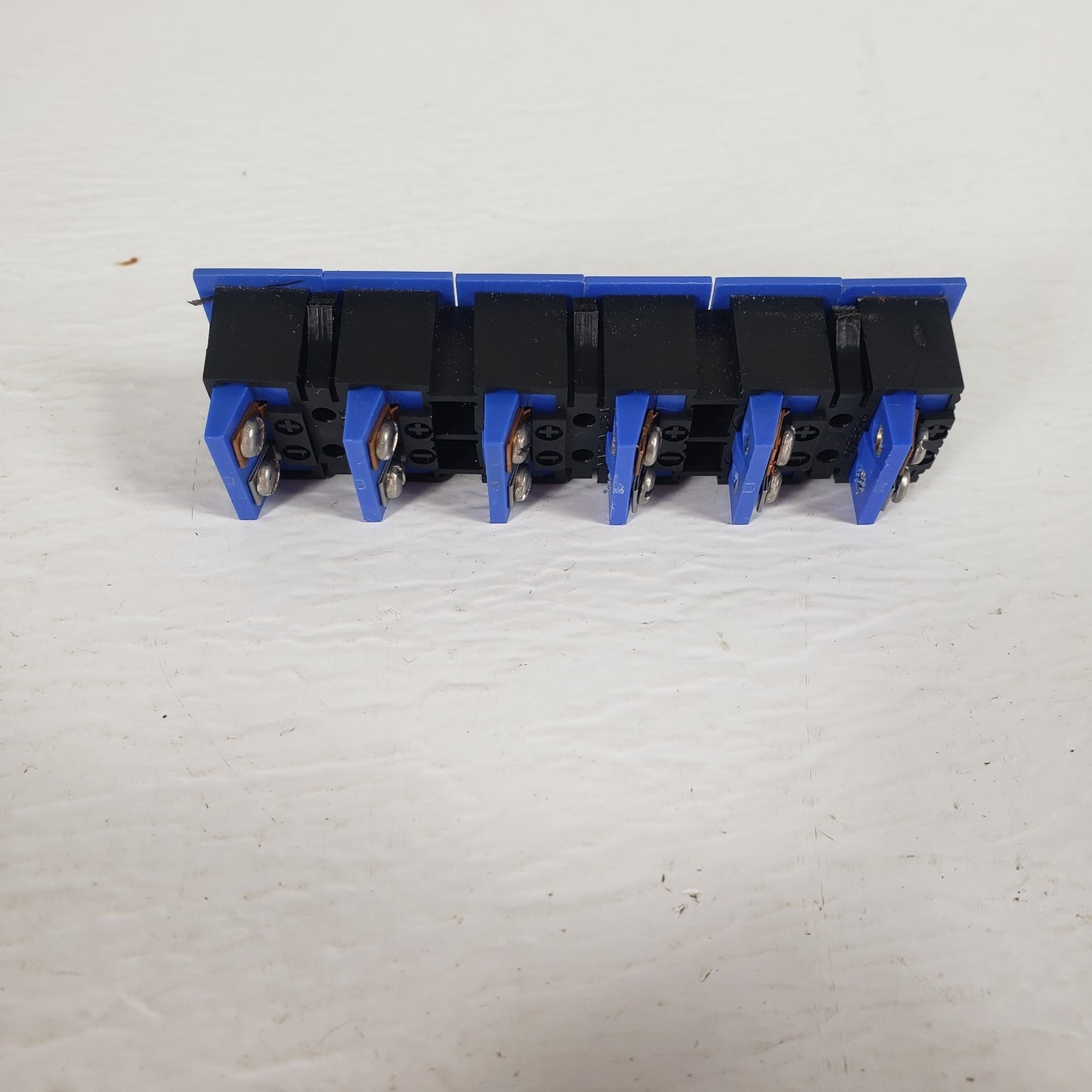 Omega Type T Thermocouple Terminal Block Panel Mount 6-Gang Polarized 2 Pin