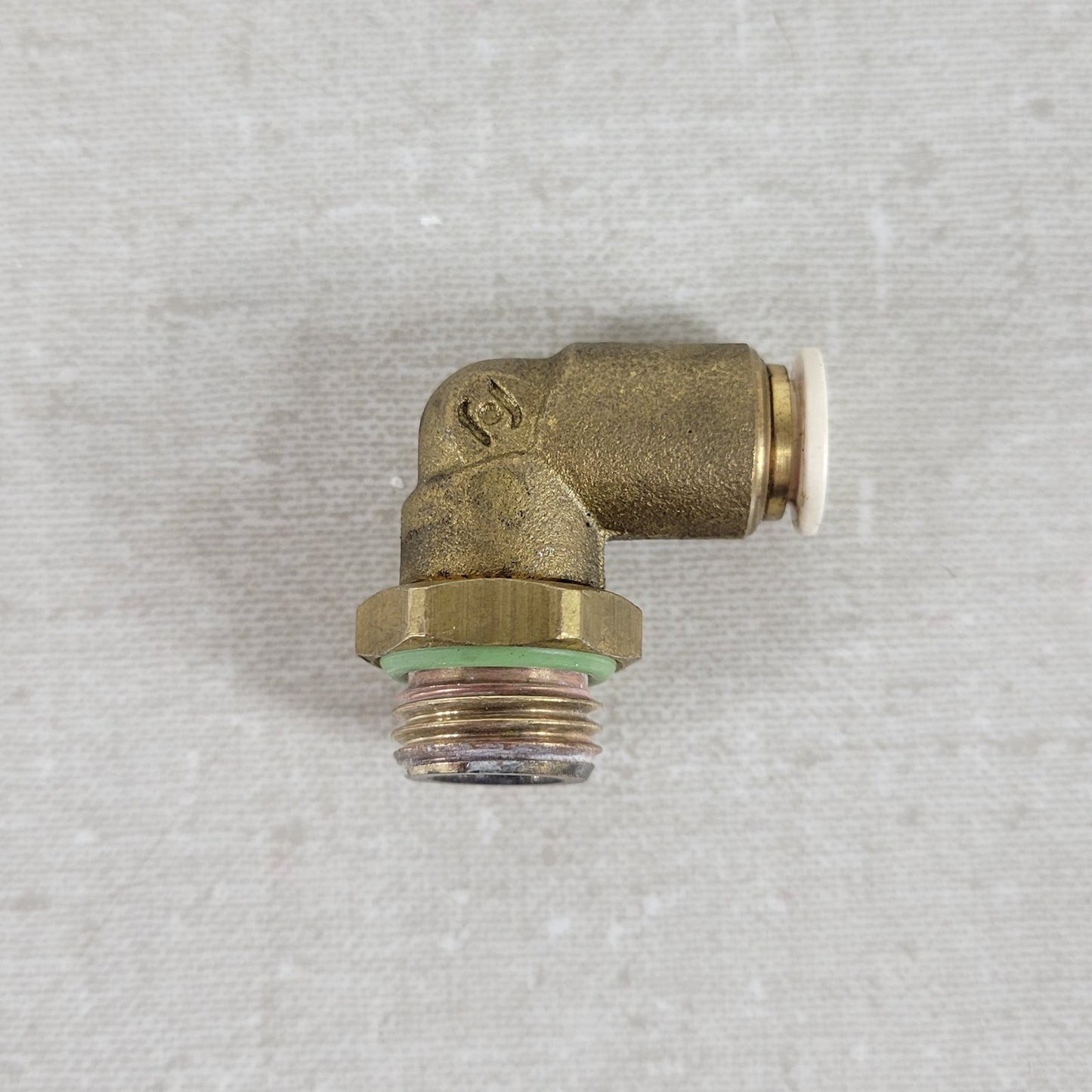 Lot of 5 Franke 560.0005.595 A800 1/4" ID Quick Connect 1/2" Threaded 90° Elbow